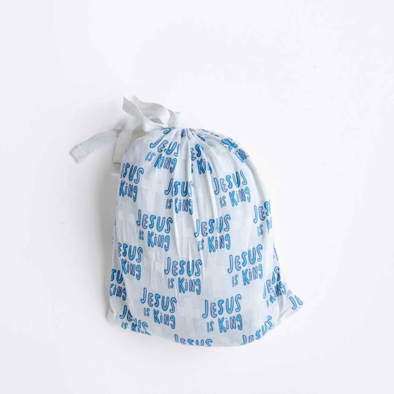 Jesus Is King Blue Bedsheet Bamboo - Image 3