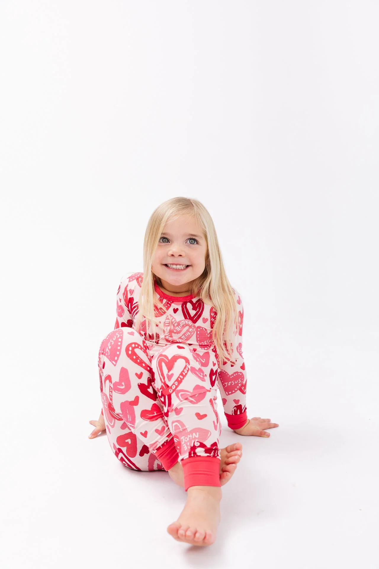 John 3:16 Pink Long Sleeve Set Bamboo - Image 2