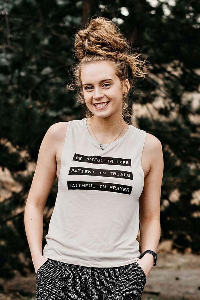 Joyful In Hope Flowy Muscle Tank - Image 3