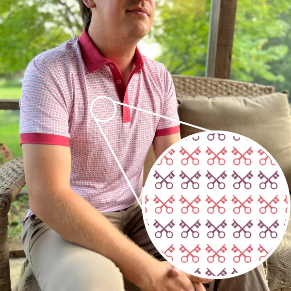 Keys to the Kingdom Catholic Men's Performance Polo - Image 2