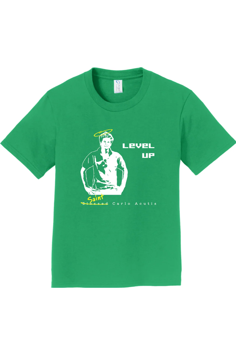 Level Up - St. Carlo Acutis - Youth T-Shirt - Image 3