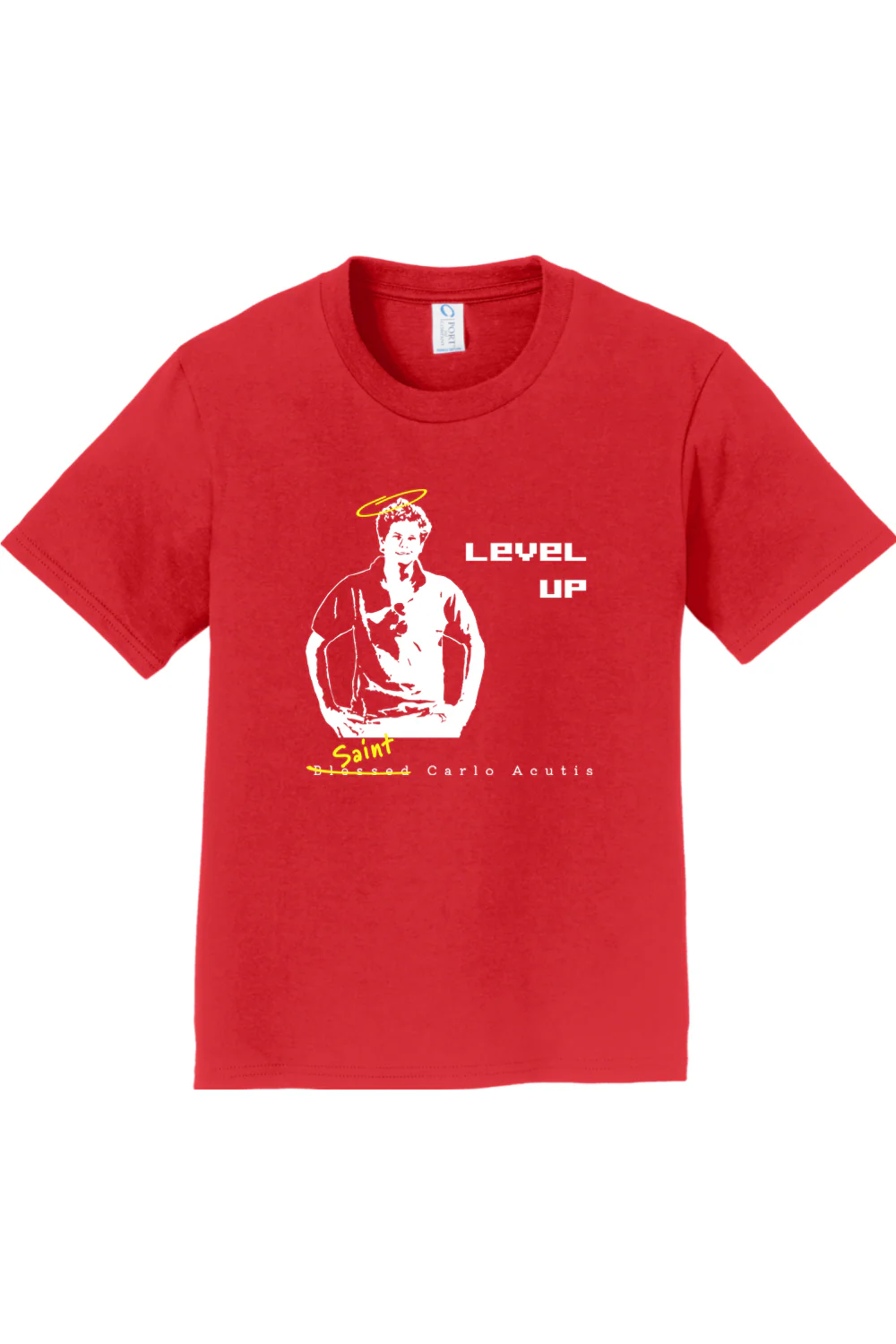 Level Up - St. Carlo Acutis - Youth T-Shirt - Image 5