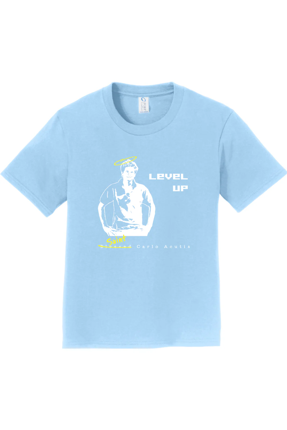 Level Up - St. Carlo Acutis - Youth T-Shirt - Image 8