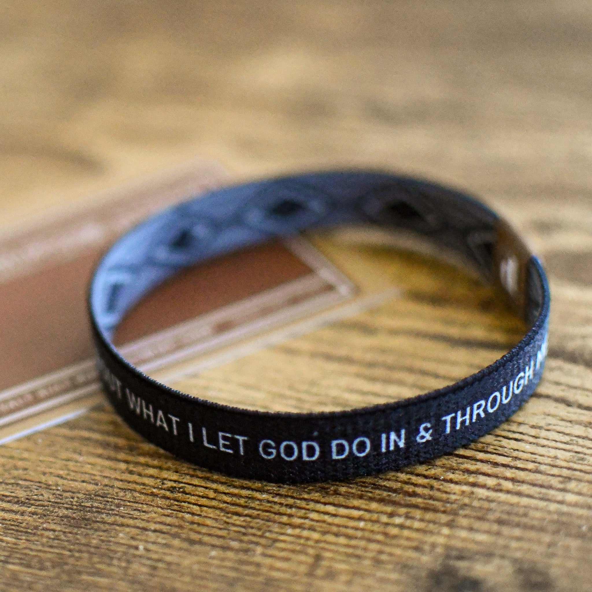 Life is About God Black Mens TruthBand - Image 3