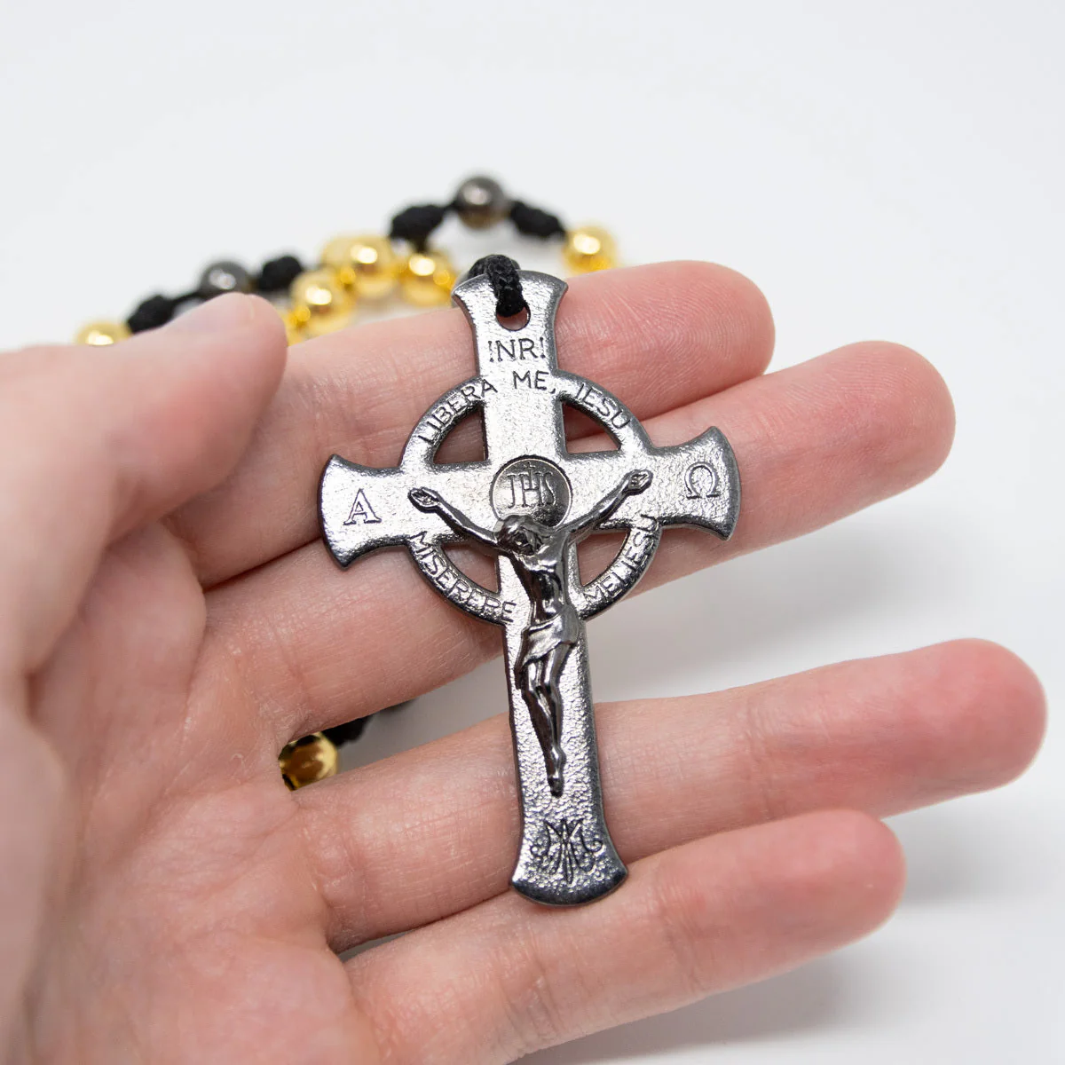 Lifetime Rosaries, Deliverance Cross Rosary, Gold - Image 6