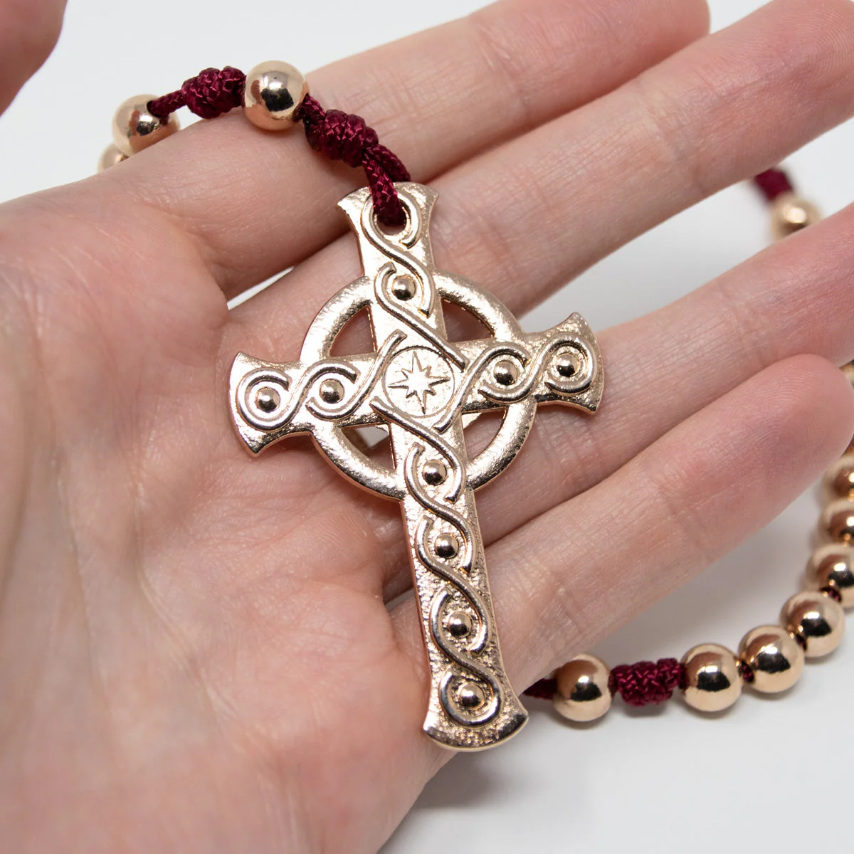 Lifetime Rosaries, Deliverance Cross Rosary, Rose Gold - Image 5