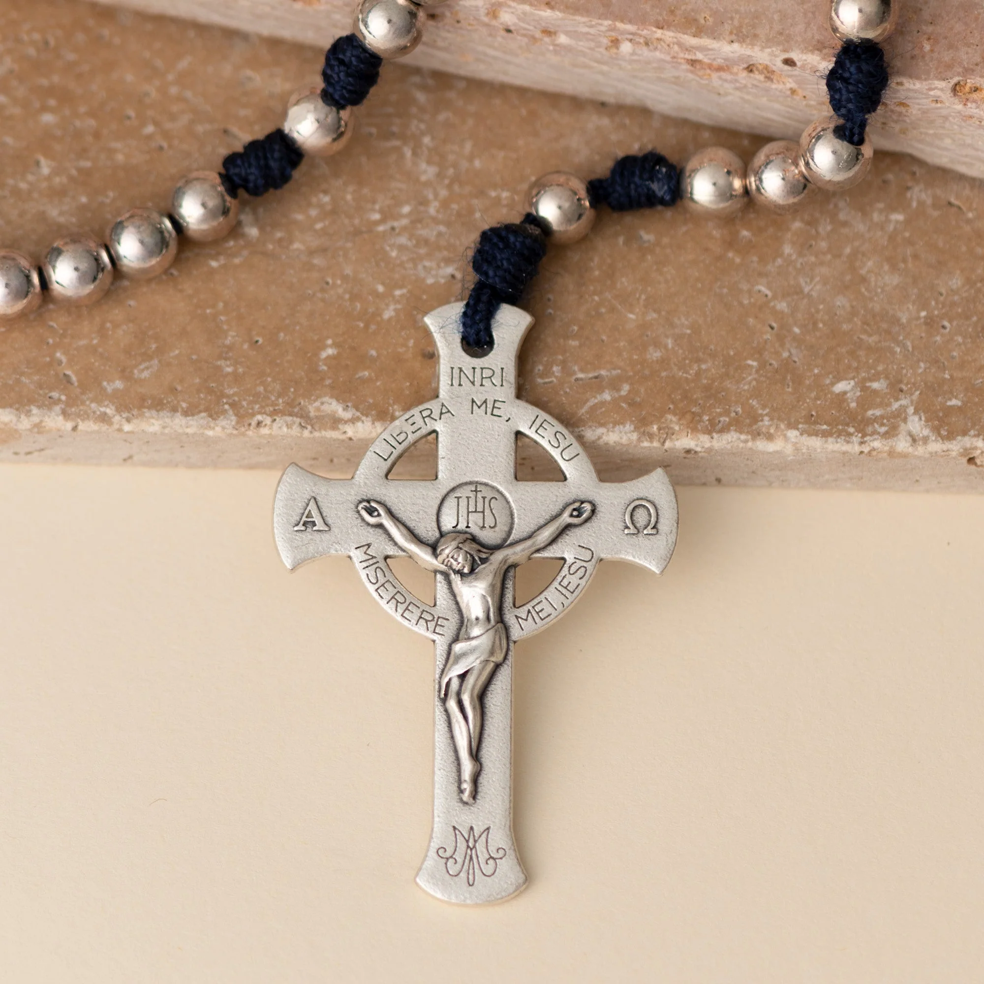 Lifetime Rosaries, Deliverance Cross Rosary, Silver - Image 3
