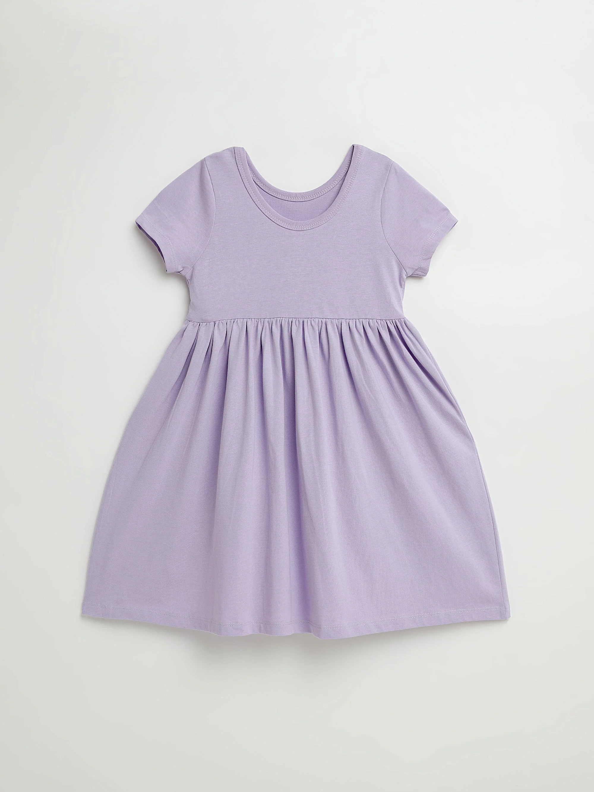 Lilac Prayer Pocket Short Sleeve Twirl Dress Cotton - Image 7
