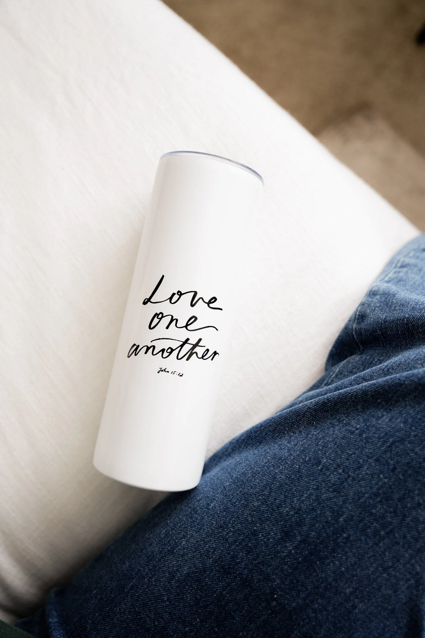 Love One Another Stainless Steel Tumbler - Image 3