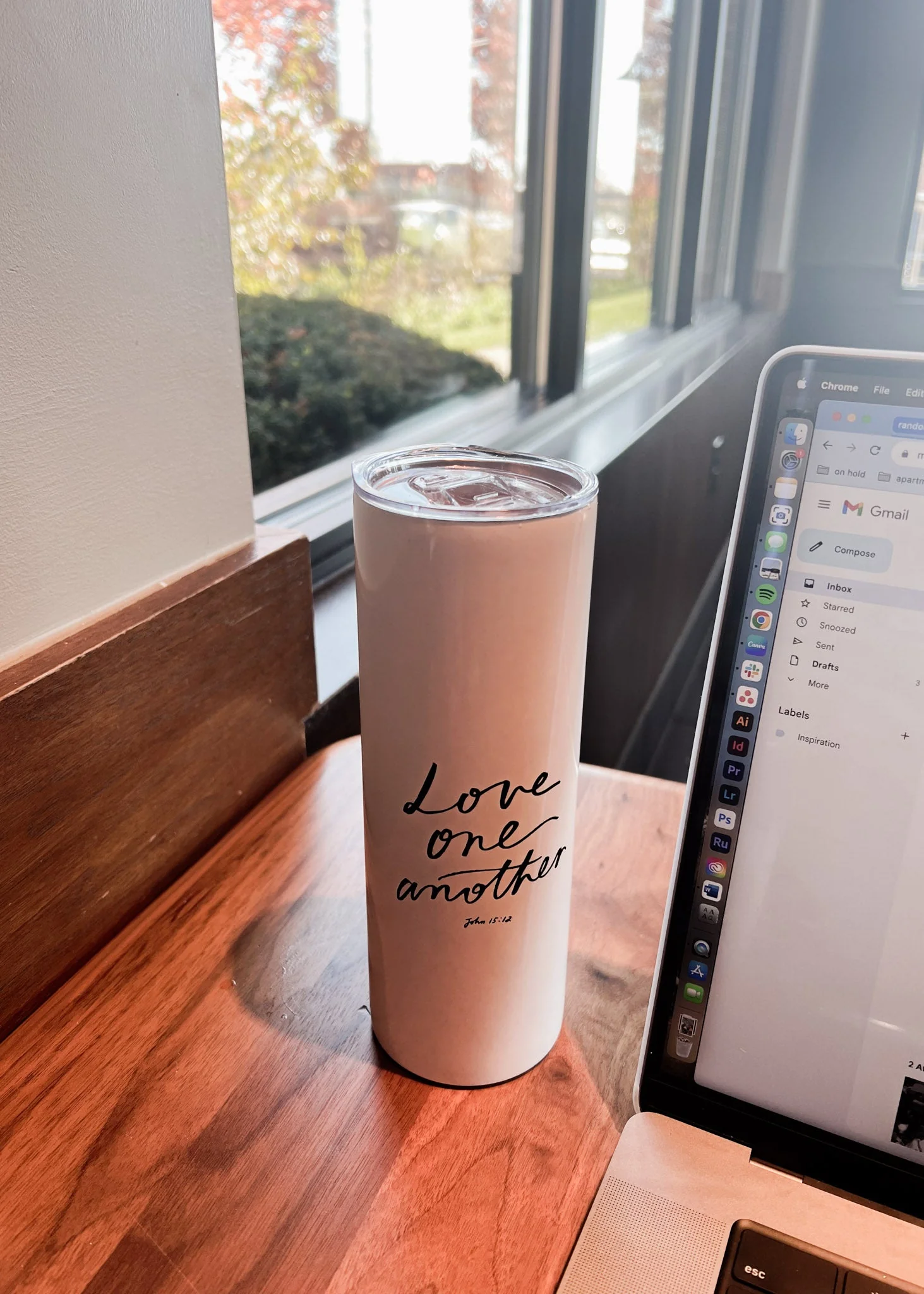 Love One Another Stainless Steel Tumbler - Image 6