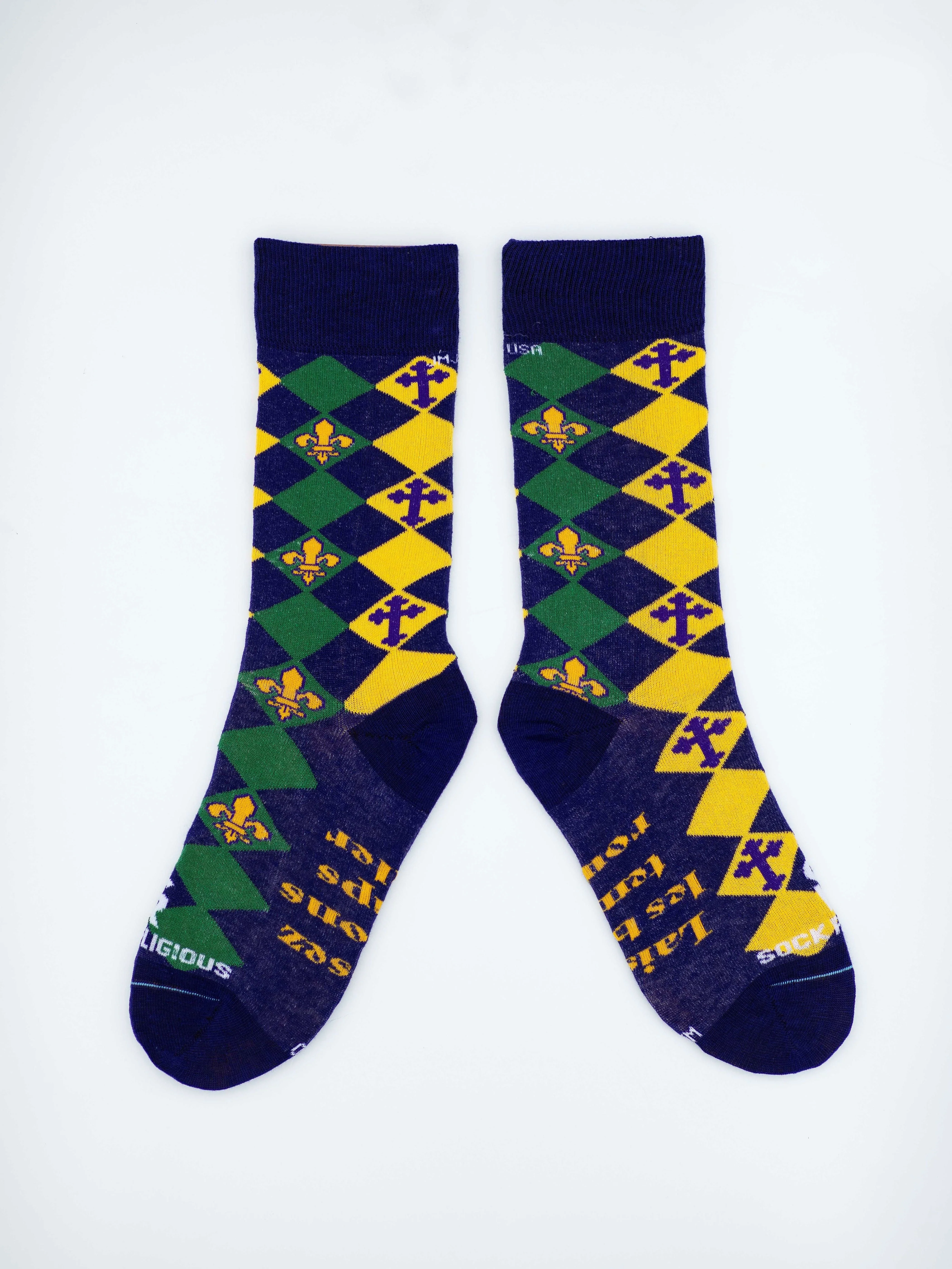 Mardi Gras Adult Socks - Image 2