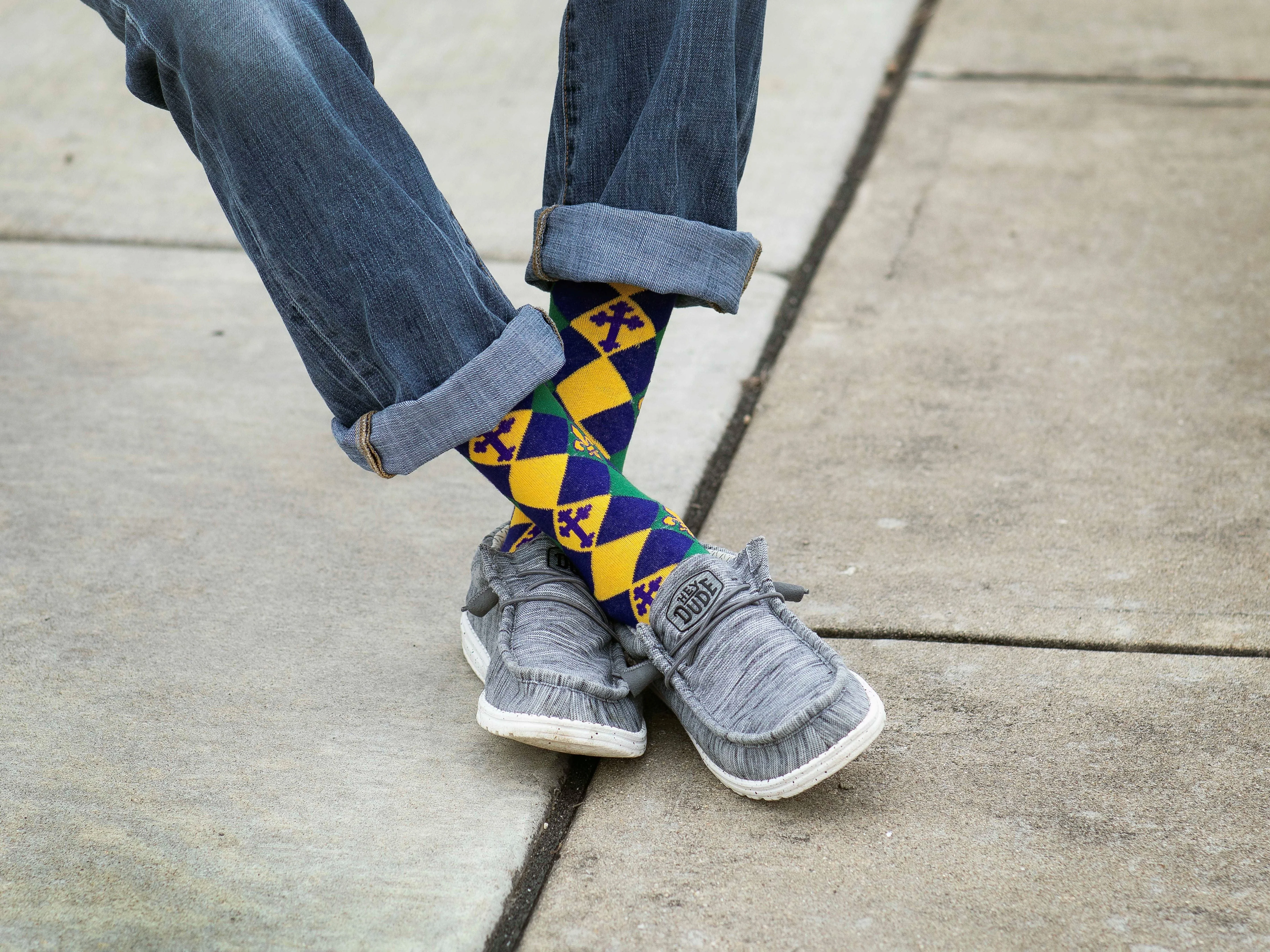 Mardi Gras Adult Socks - Image 4