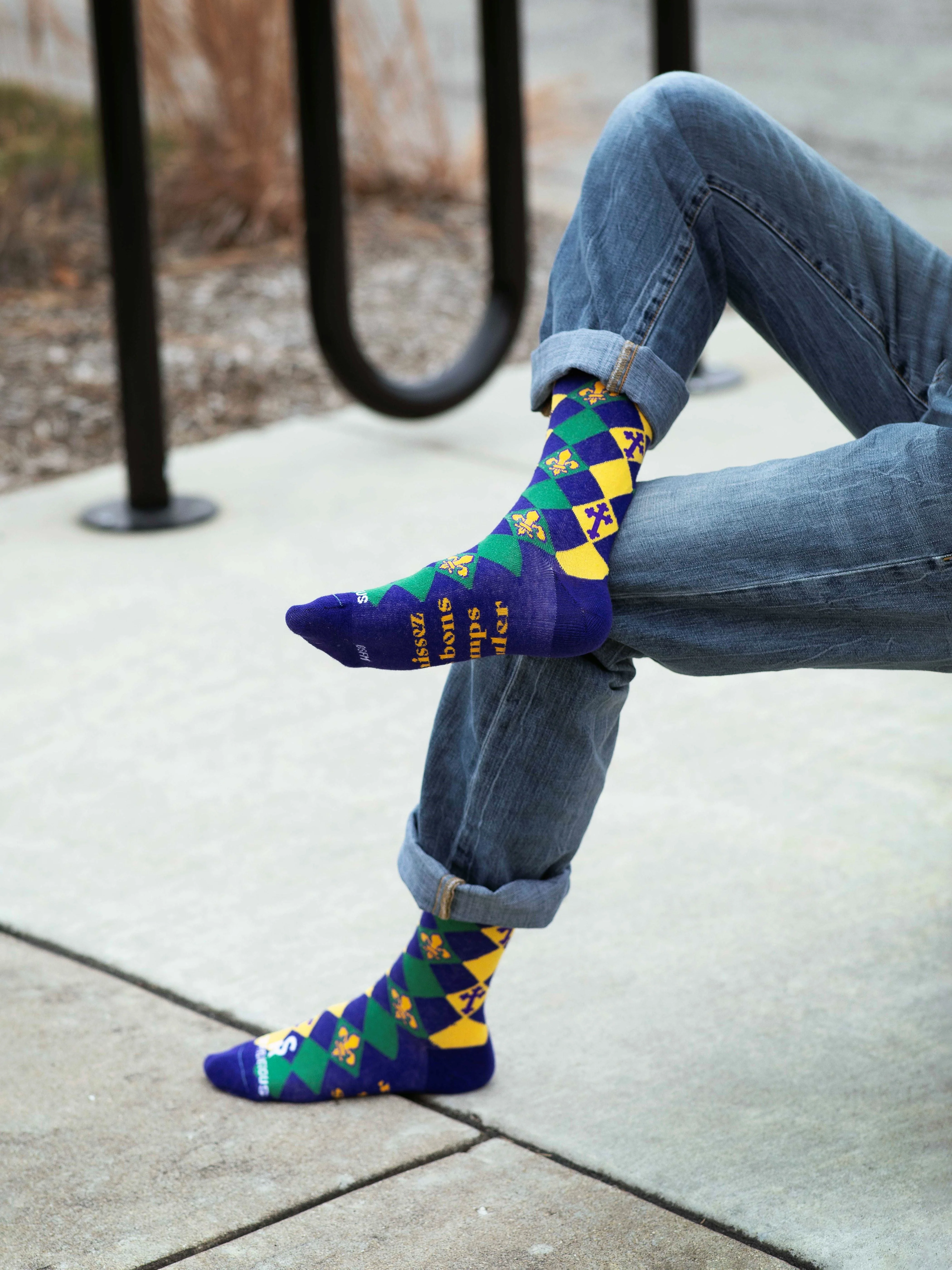 Mardi Gras Adult Socks - Image 5