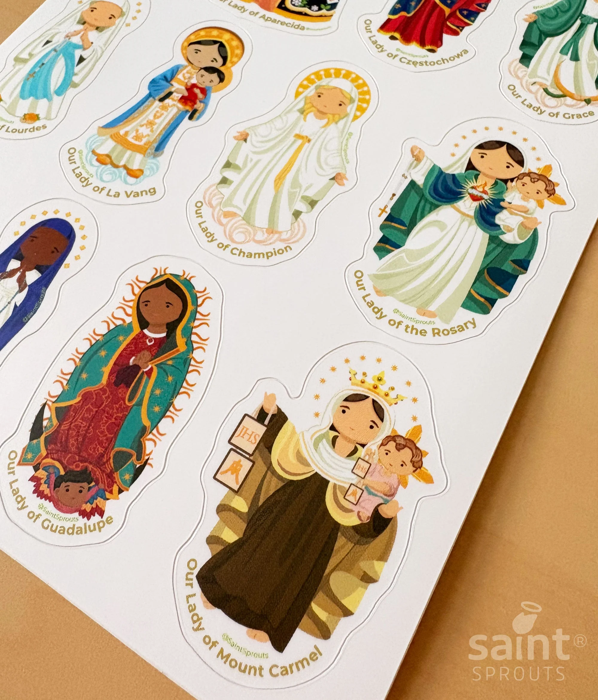 Marian Apparitions Sticker Sheet - Image 2
