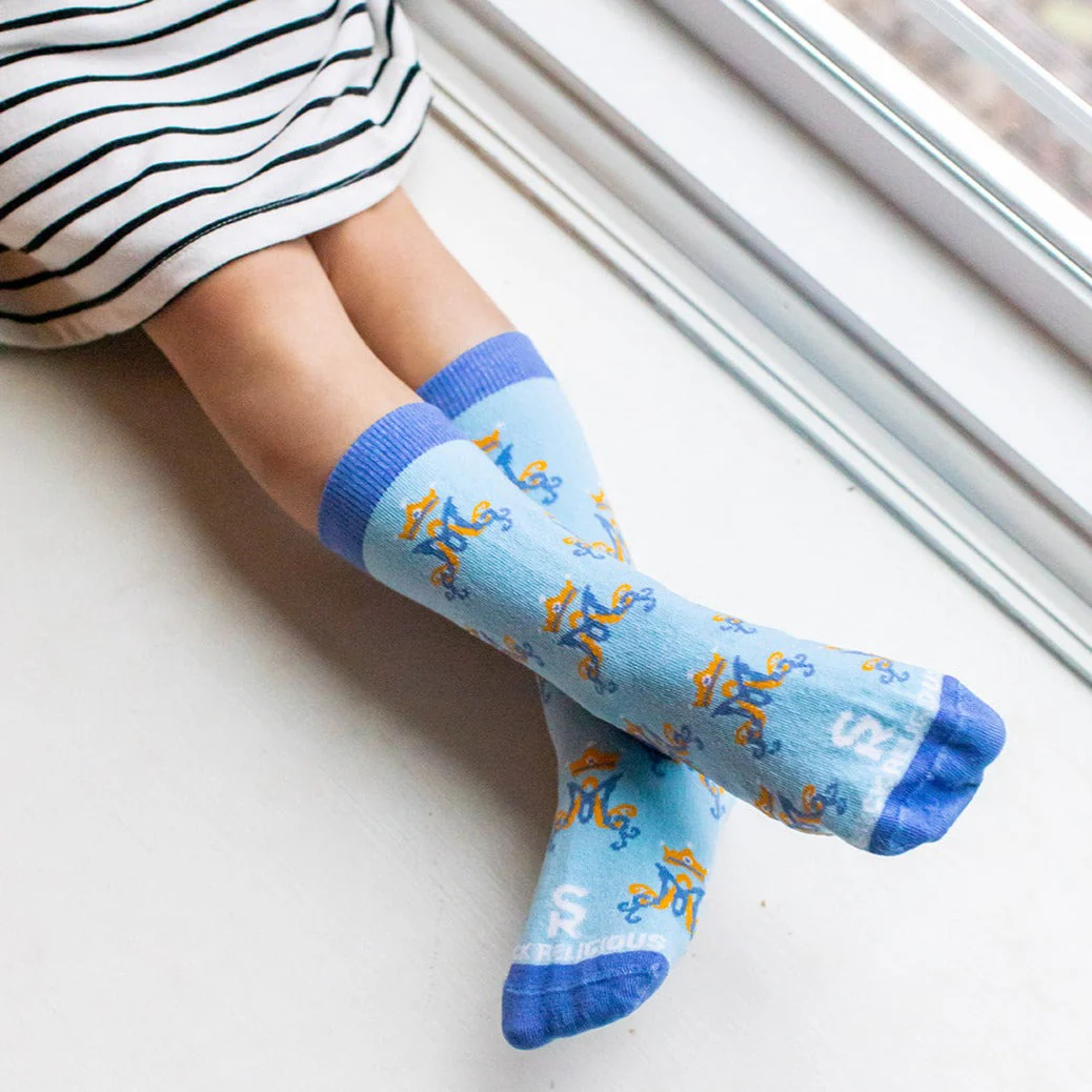 Marian Monogram Kids Socks - Image 3