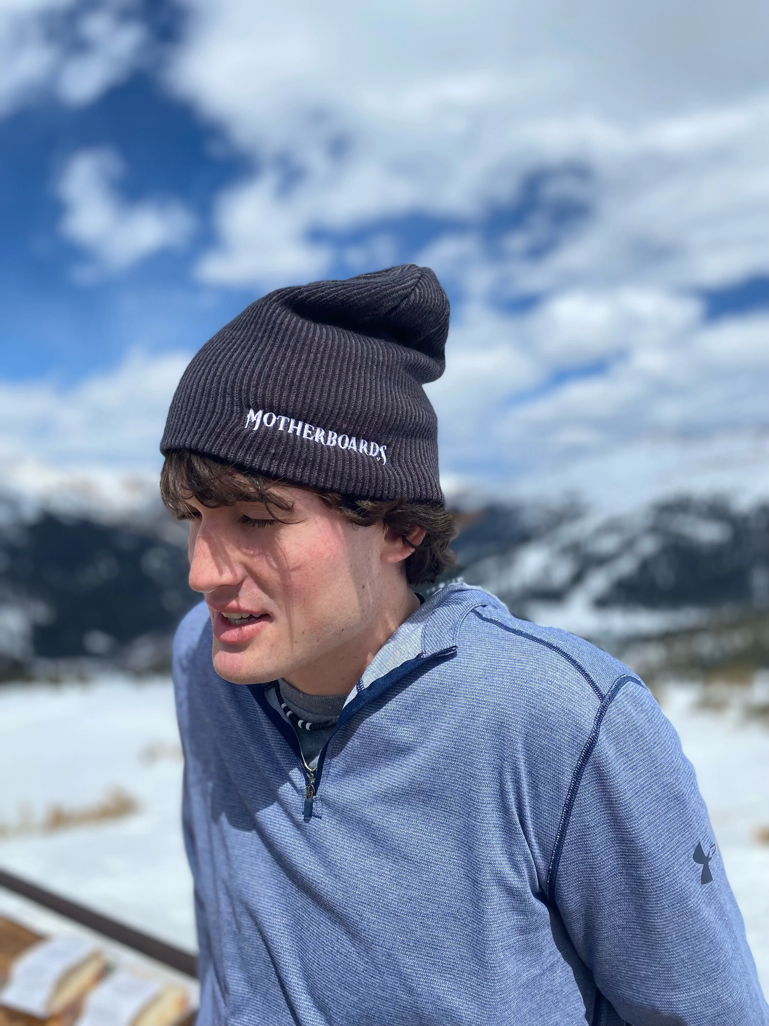 Men's Motherboards Slouch Beanie - Image 3