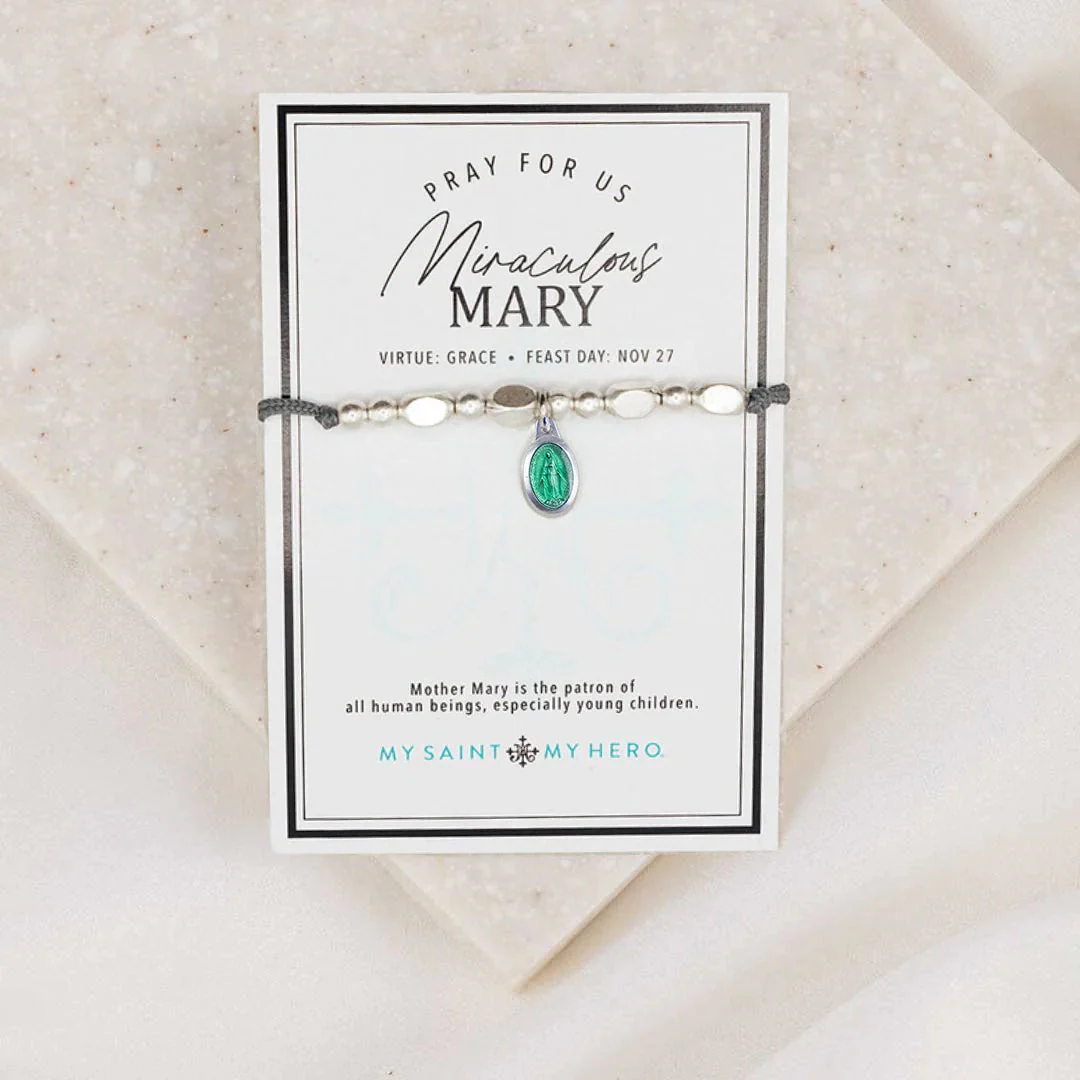 Miraculous Mary Enamel Little Saints  Bracelet - Image 3