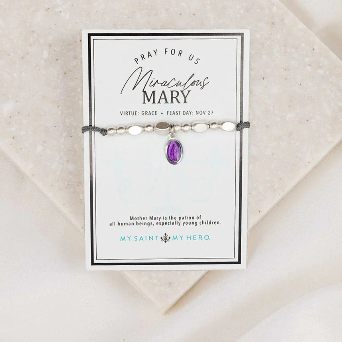 Miraculous Mary Enamel Little Saints  Bracelet - Image 4