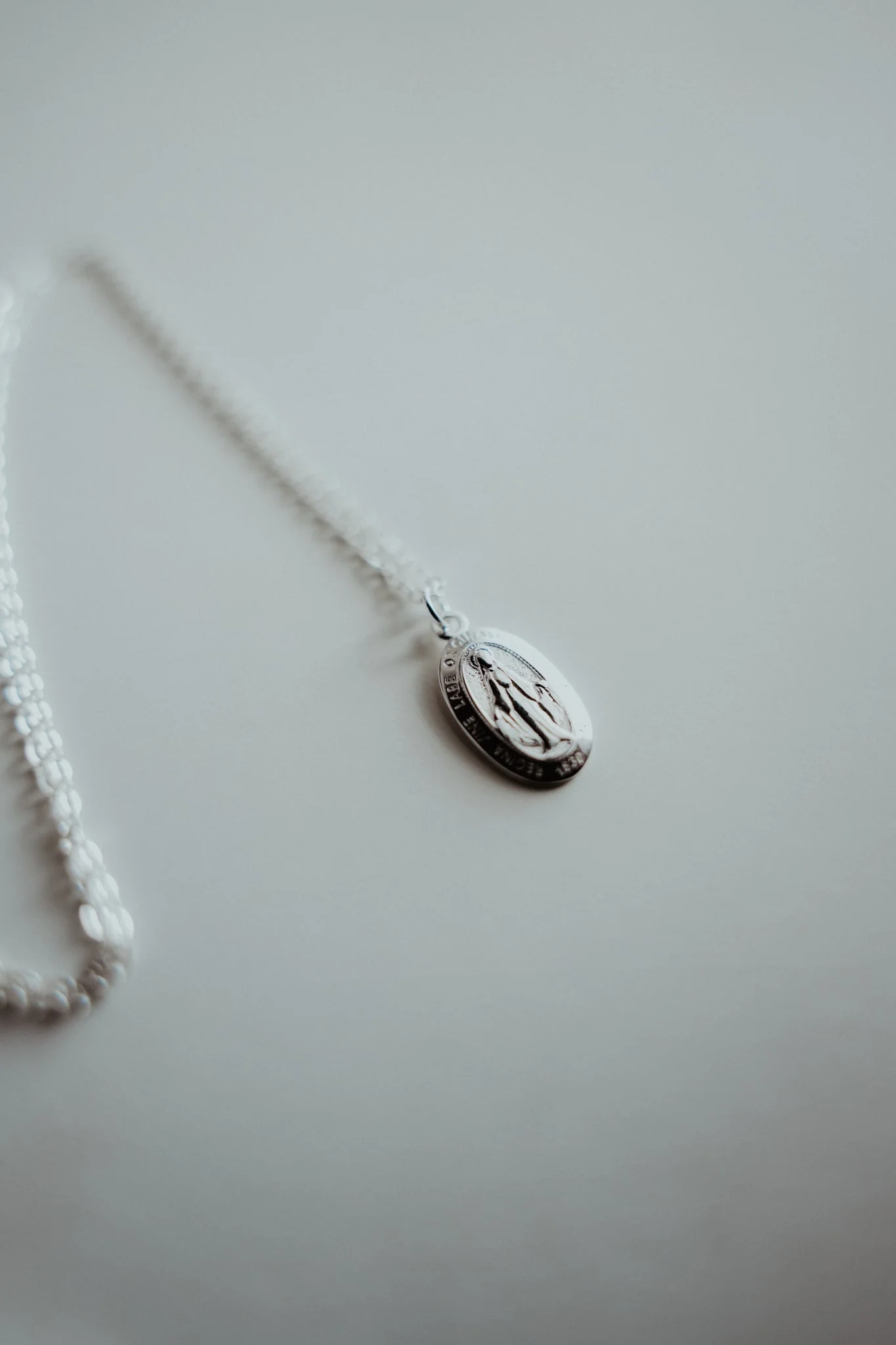 Miraculous Medal Necklace // Silver - Image 5