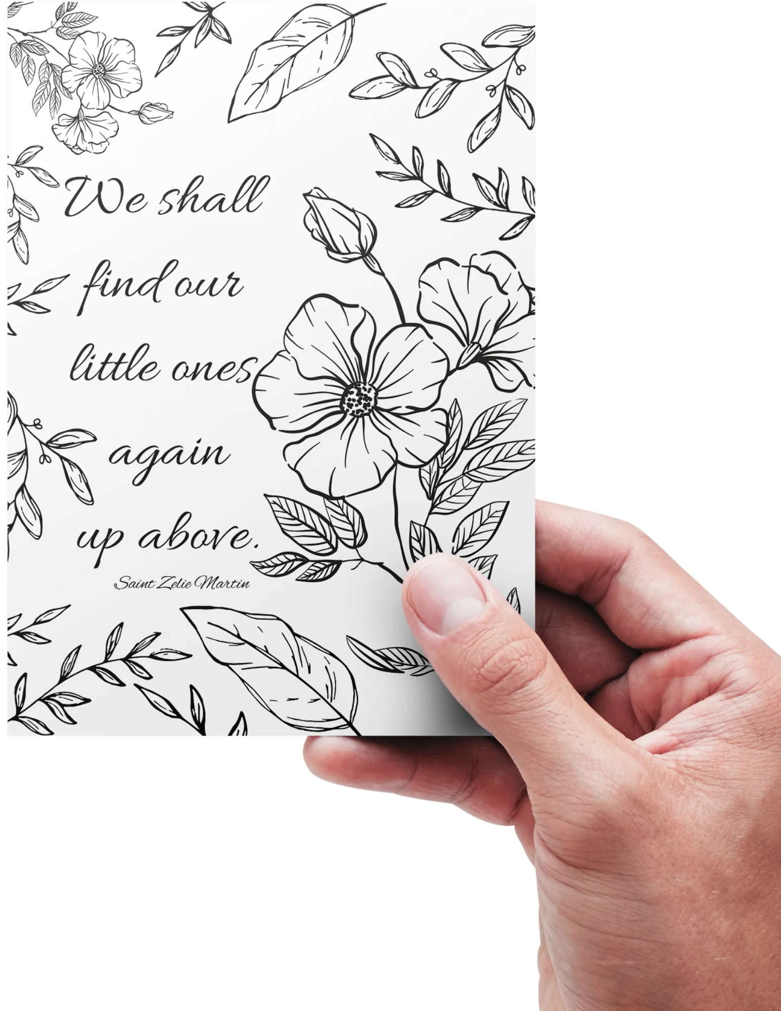 Miscarriage and Infant loss support Greeting Card - Catholic Miscarriage Gift - Image 2