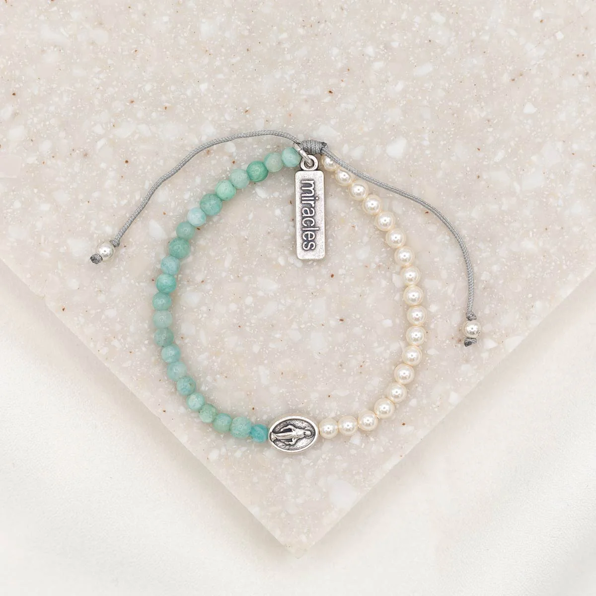Mother Mary, Mother Me Blessing Bracelet - Silver - Image 3