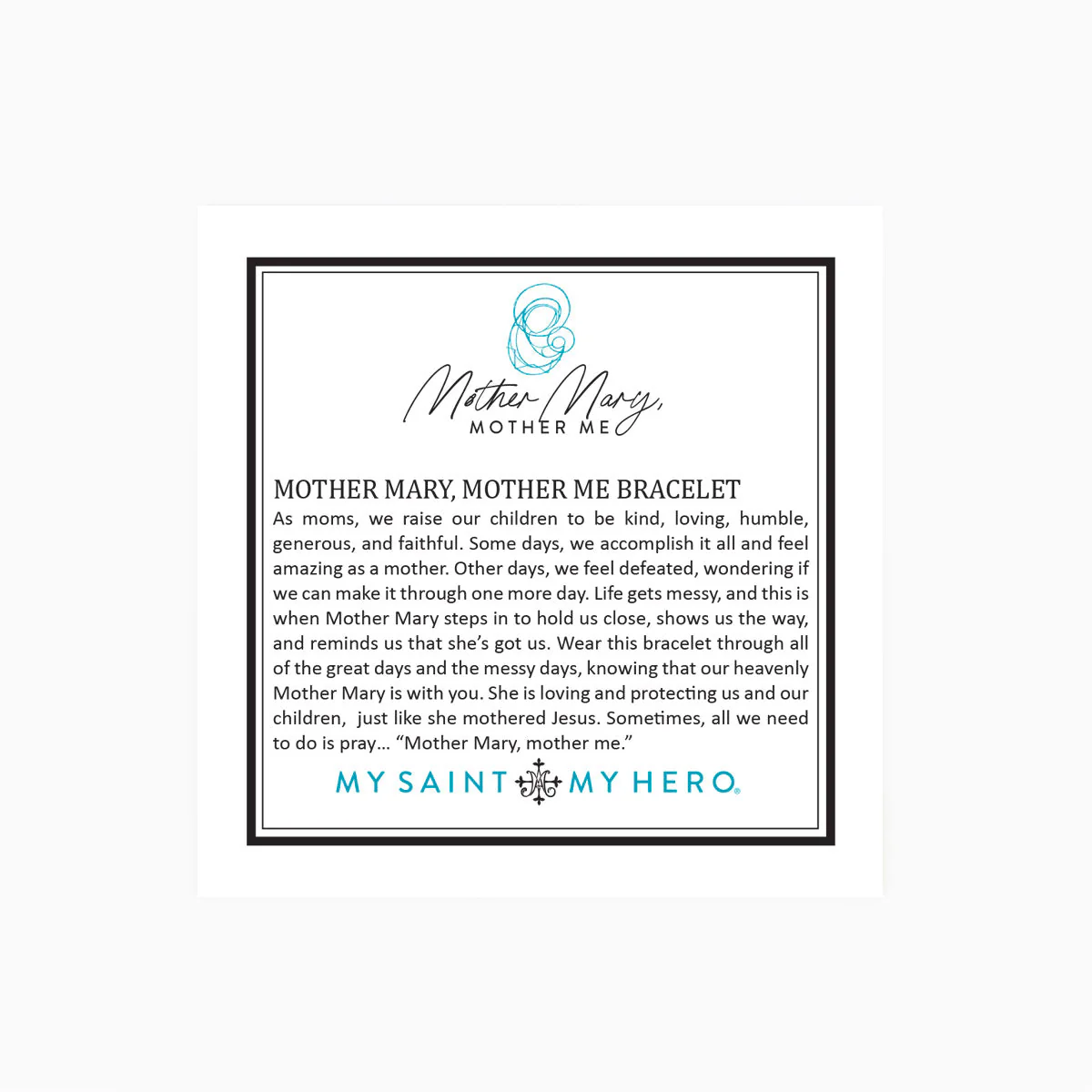 Mother Mary, Mother Me Blessing Bracelet - Silver - Image 4