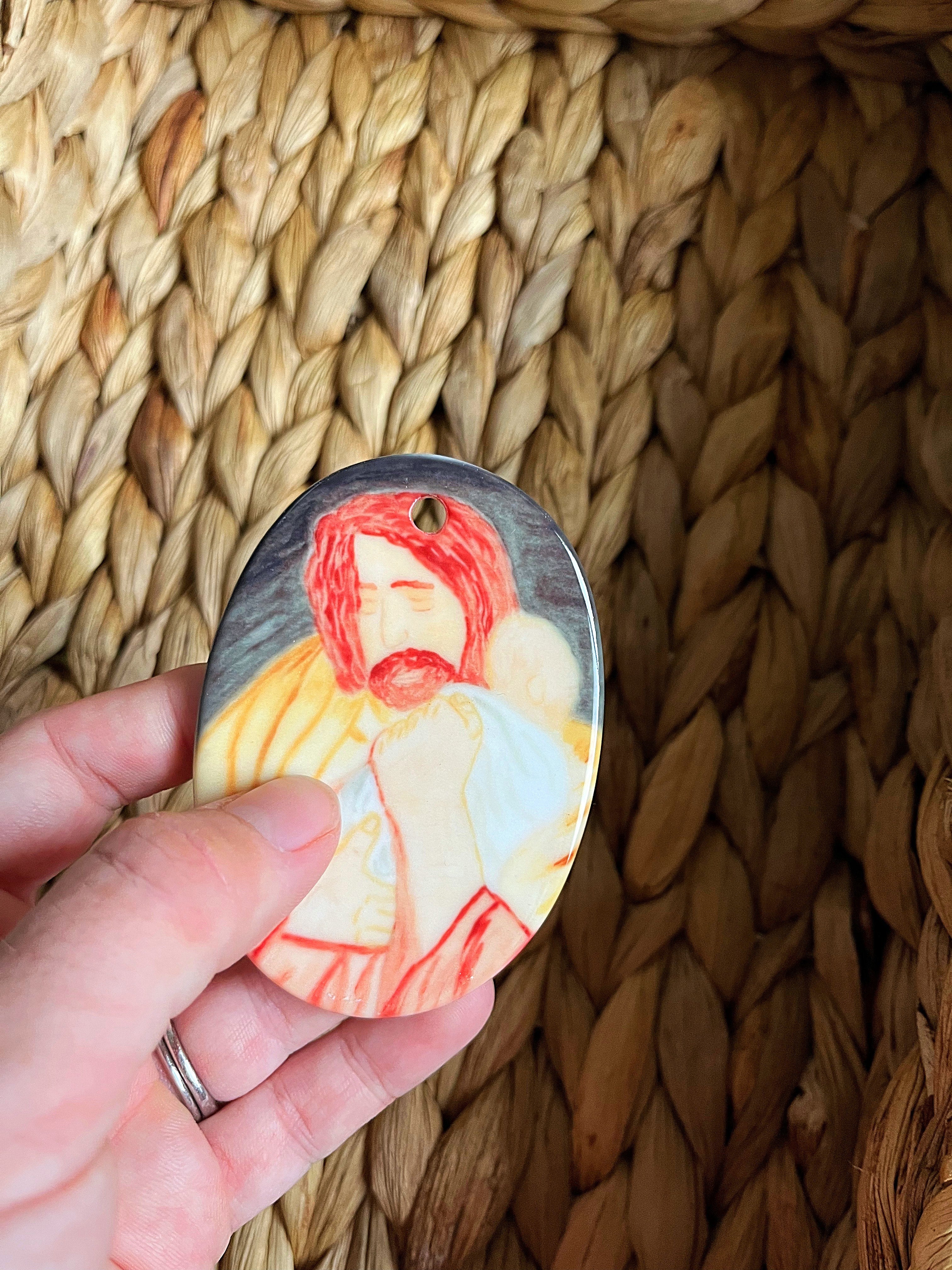 Nativity Scene Ceramic Ornament - Image 10
