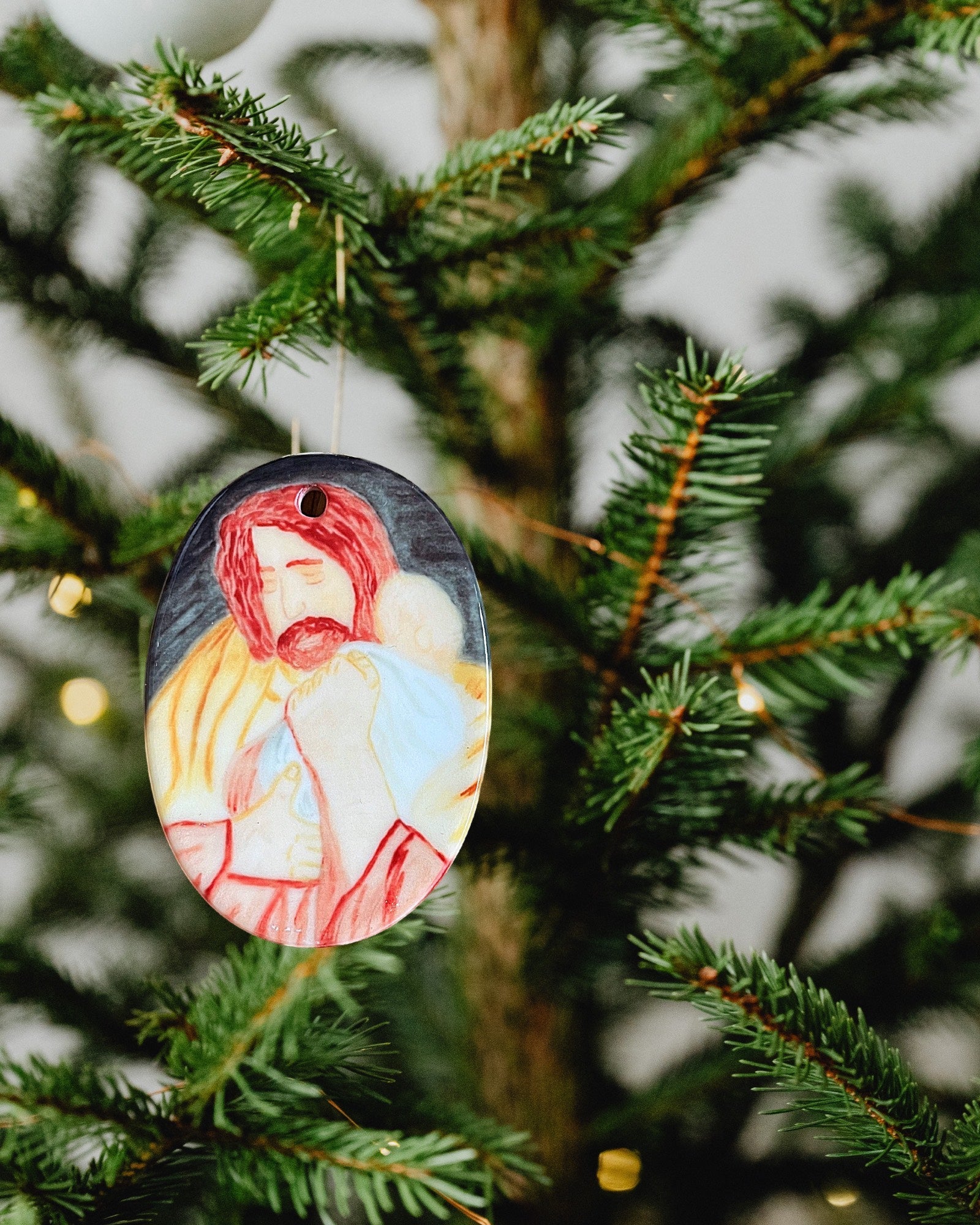Nativity Scene Ceramic Ornament - Image 13
