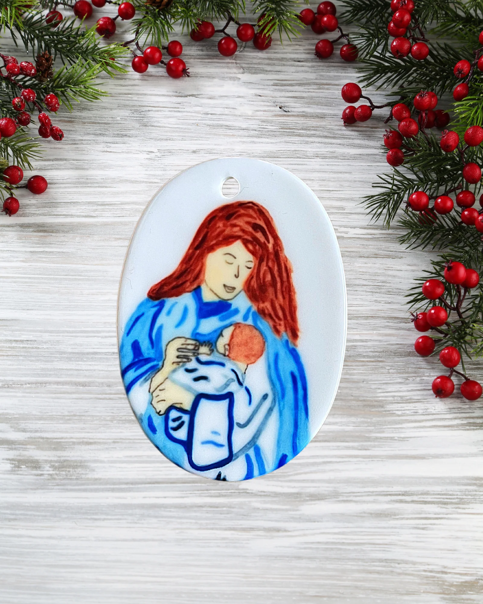 Nativity Scene Ceramic Ornament - Image 15