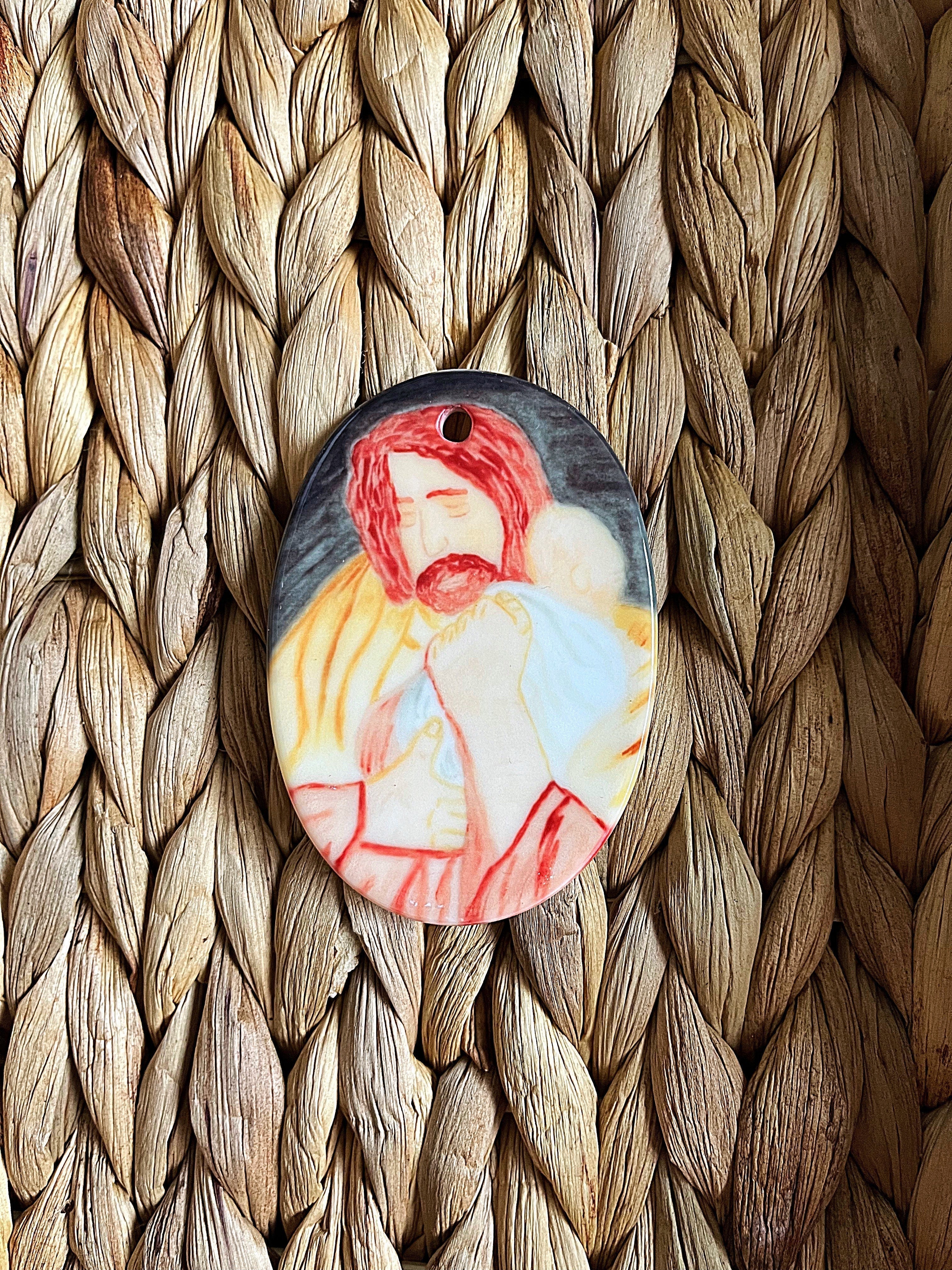 Nativity Scene Ceramic Ornament - Image 6