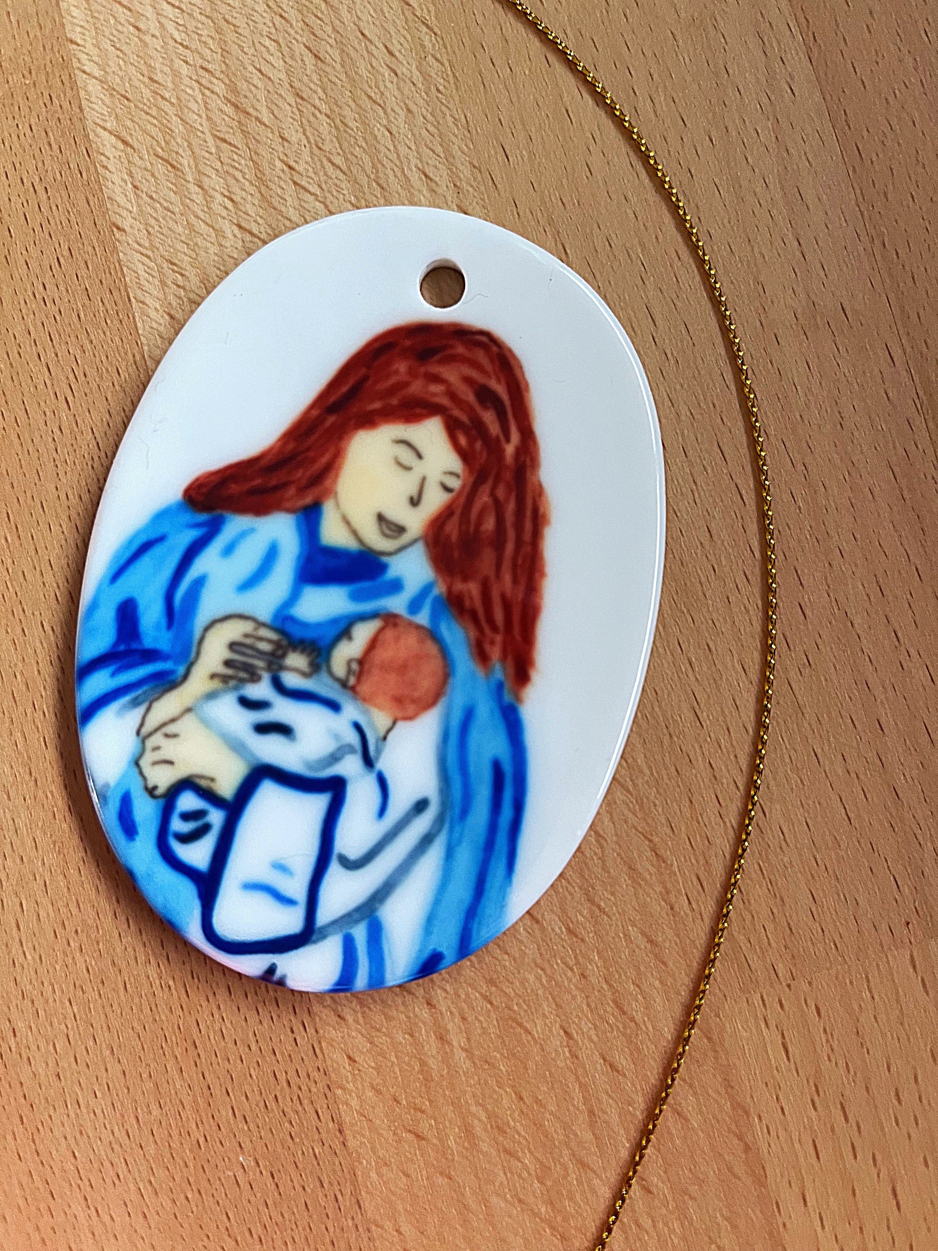 Nativity Scene Ceramic Ornament - Image 9