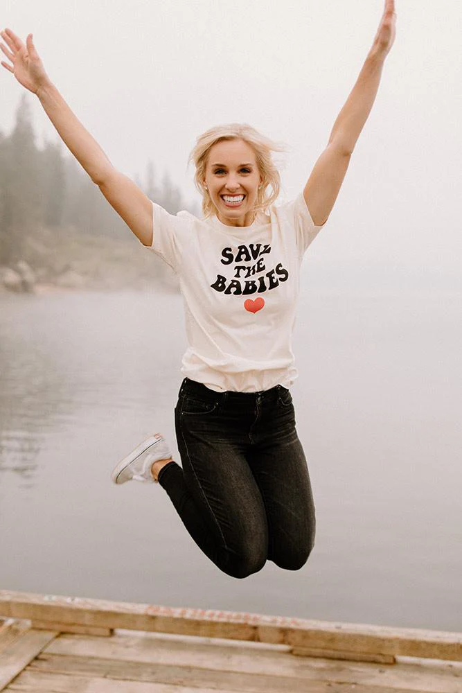 Natural Save The Babies Tee - Image 5