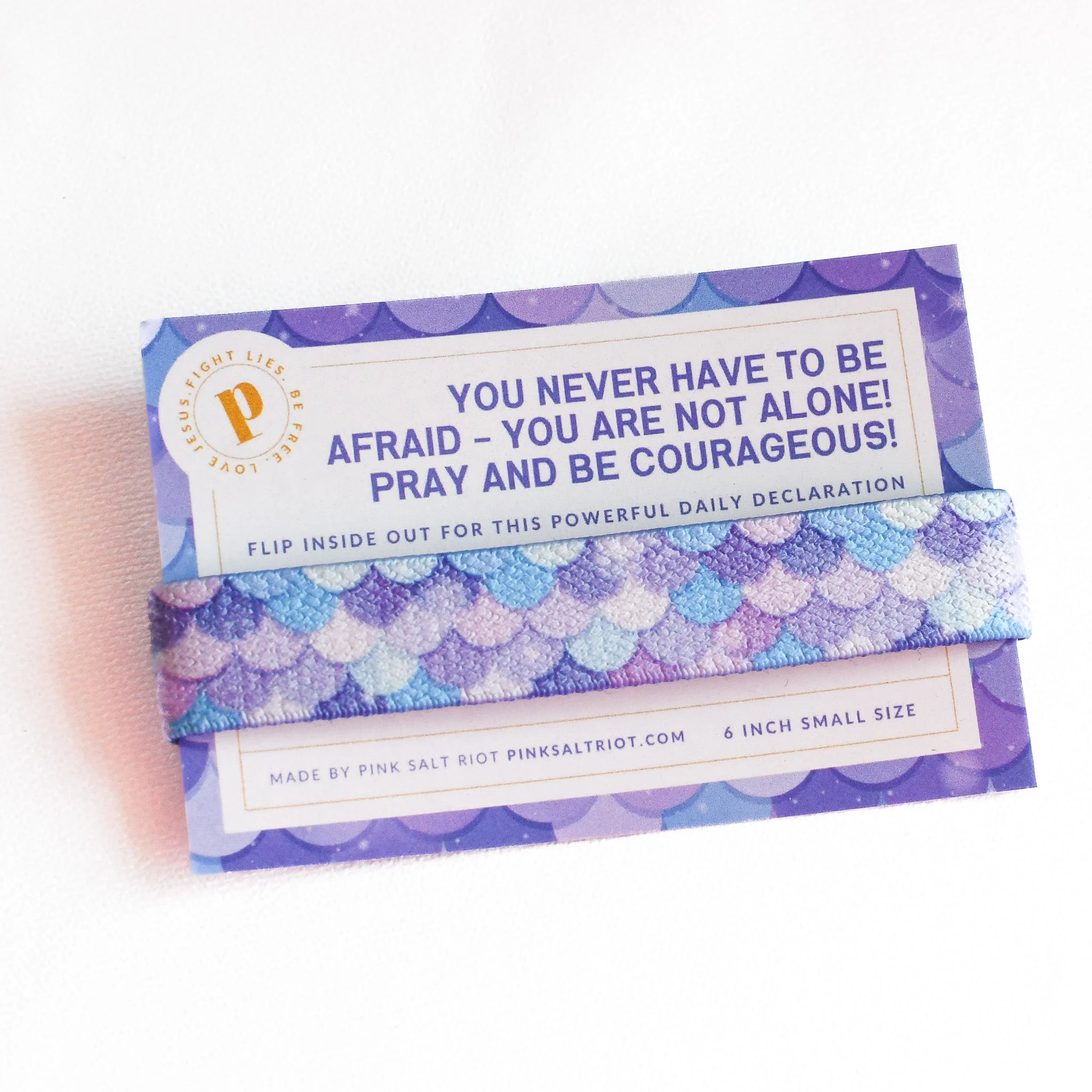 Never Afraid Mermaid Print Kids Truthband - Image 5
