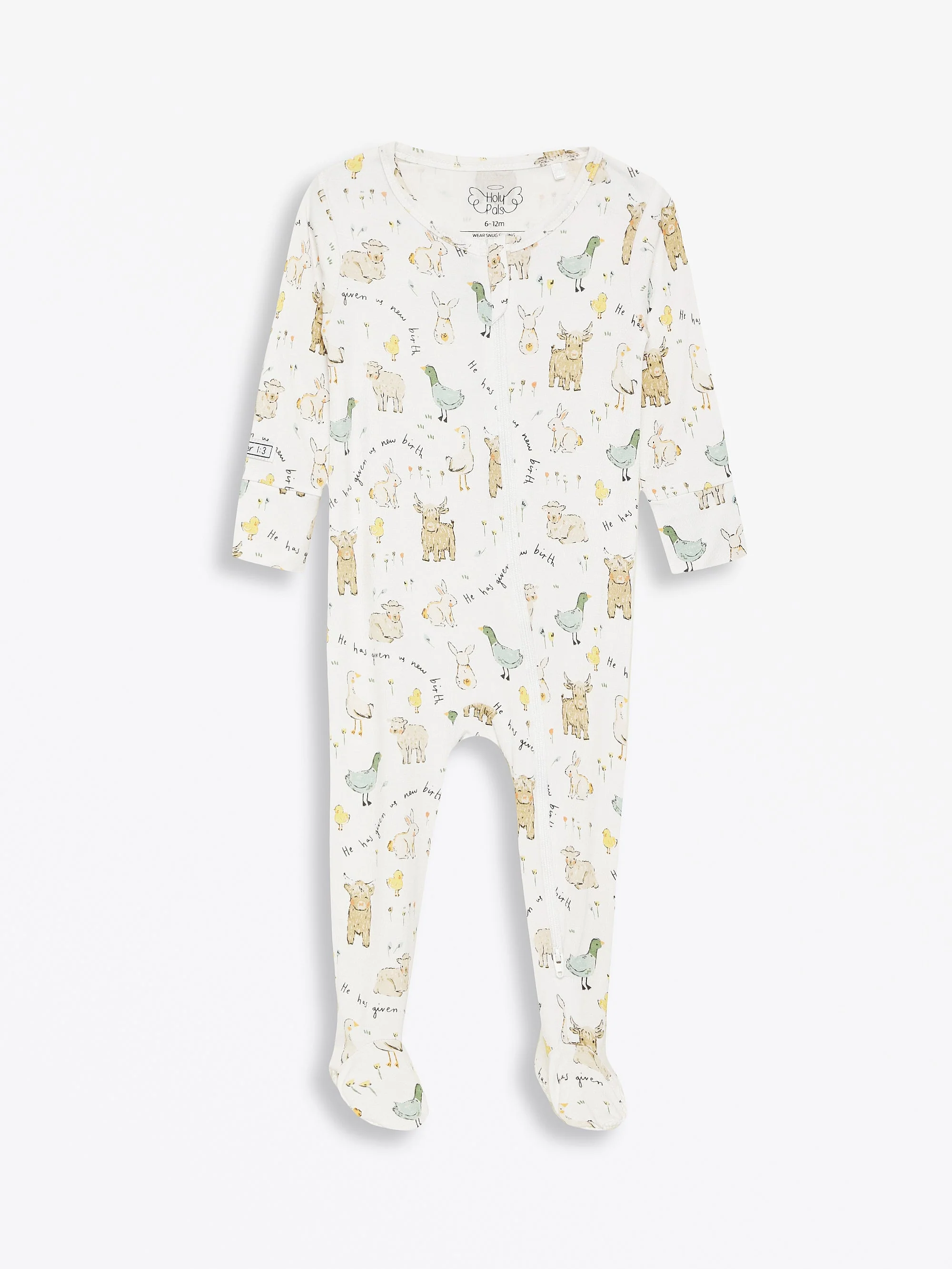 New Birth PJ Footed Onesie Bamboo