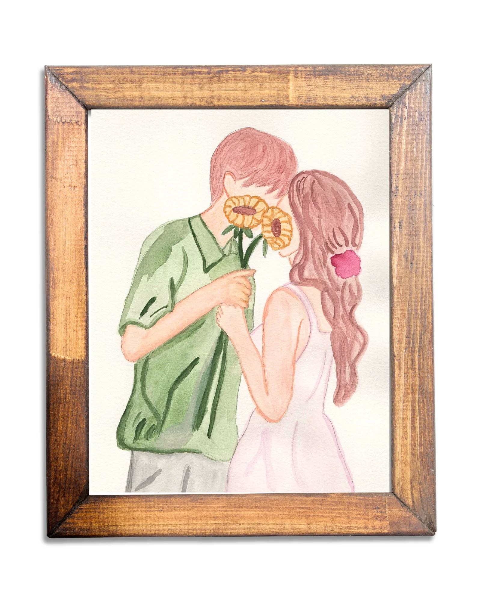 Newlyweds Watercolor Print - Image 3