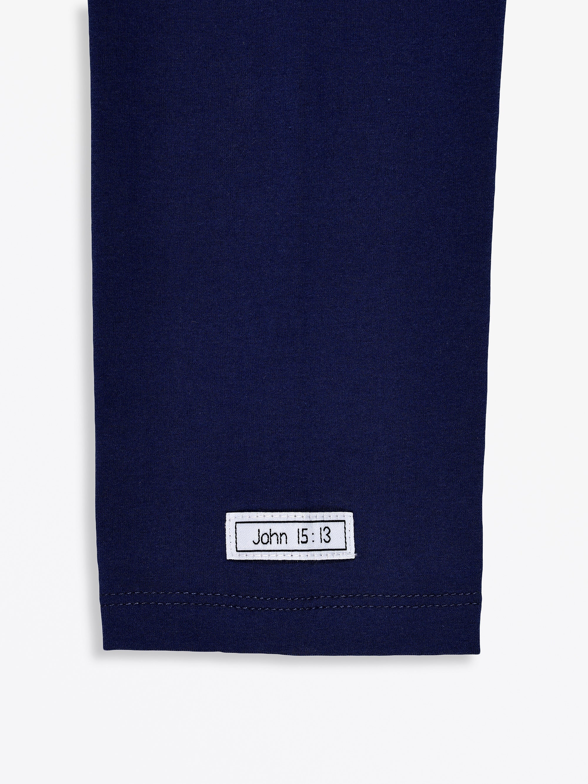 No Greater Love Blue Mens PJ Set Cotton - Image 8