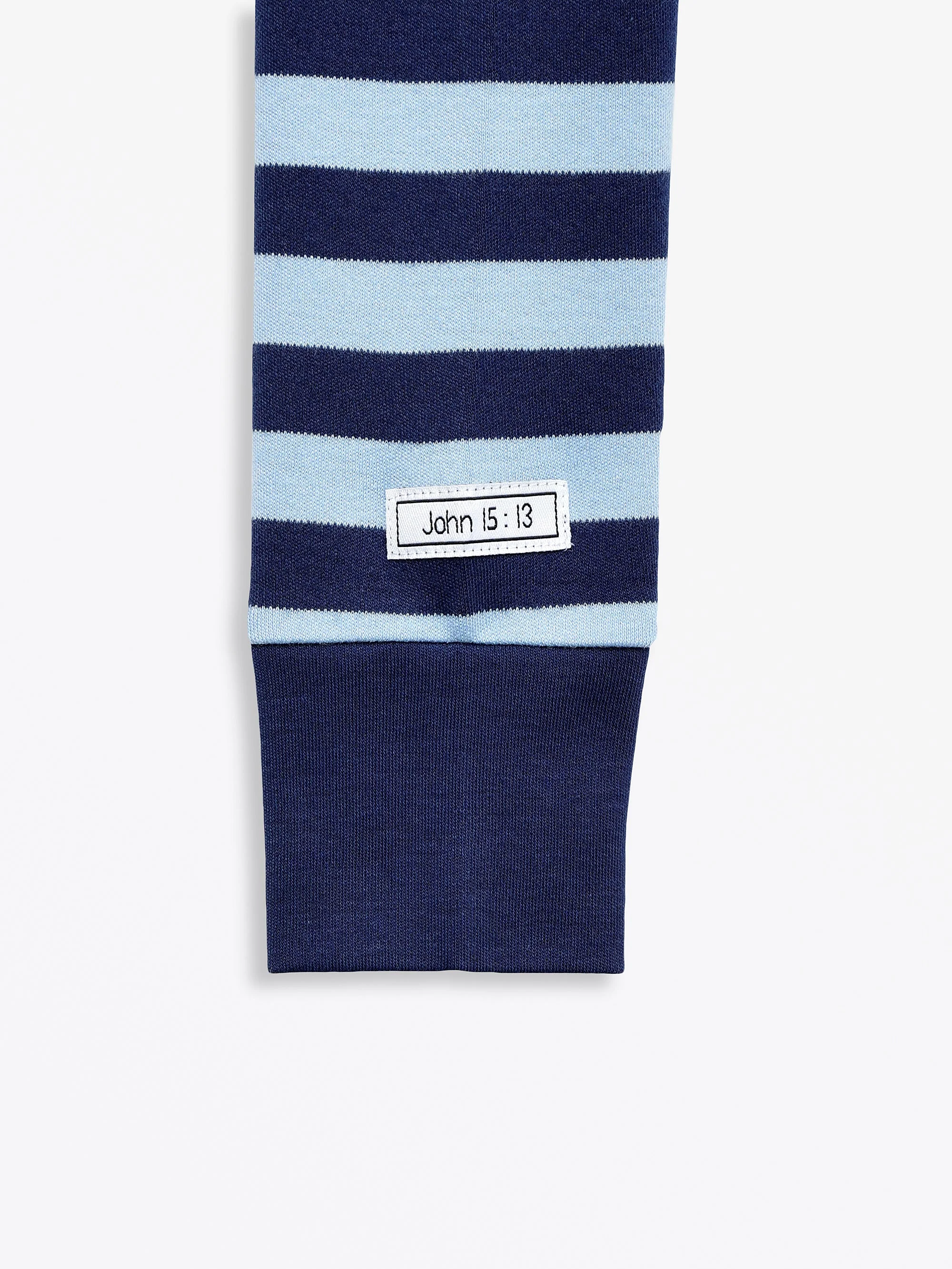No Greater Love Blue PJ Long Sleeve Set Cotton - Image 6