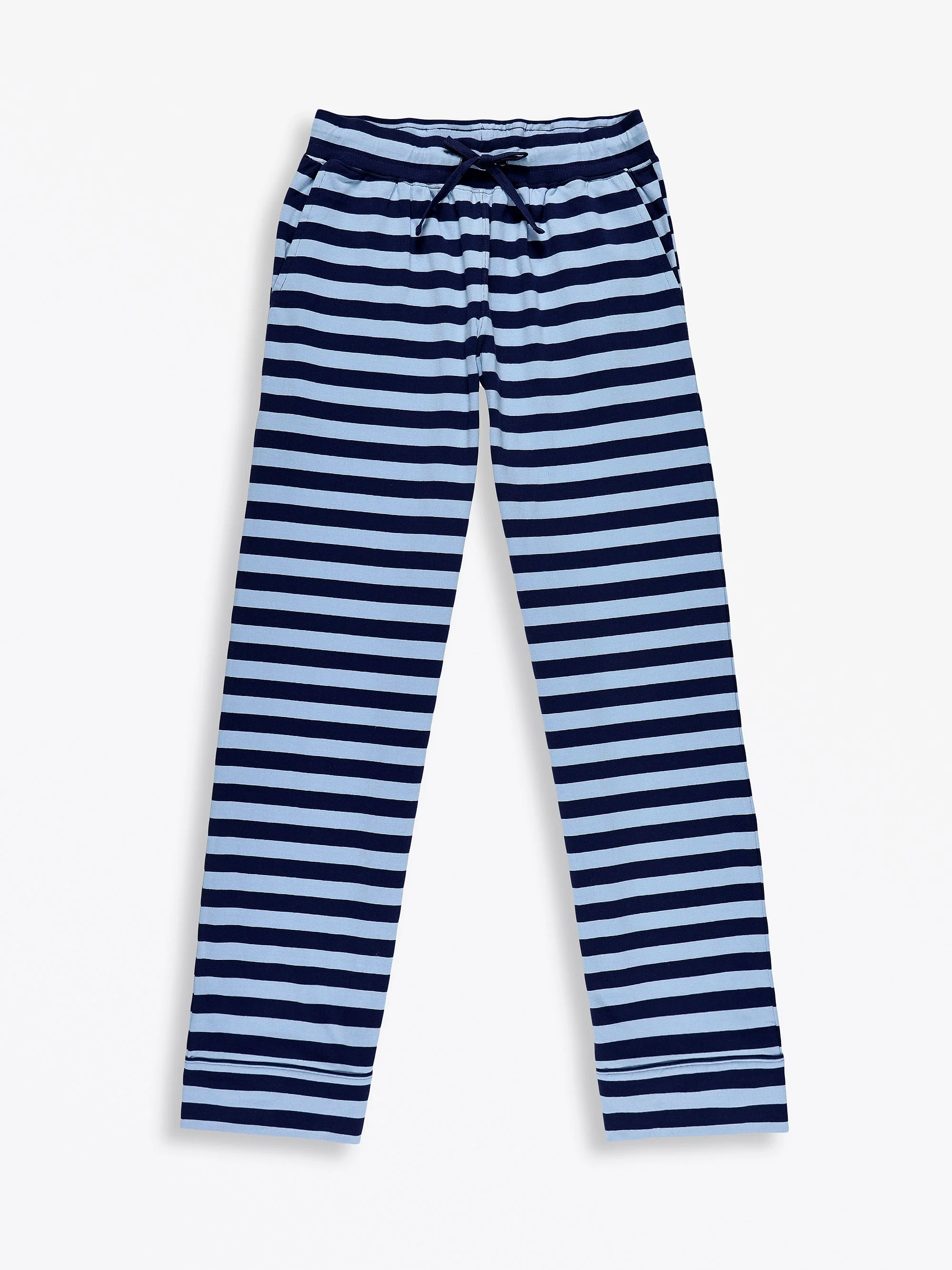 No Greater Love Blue Womens PJ Notch Collar Set Cotton - Image 3