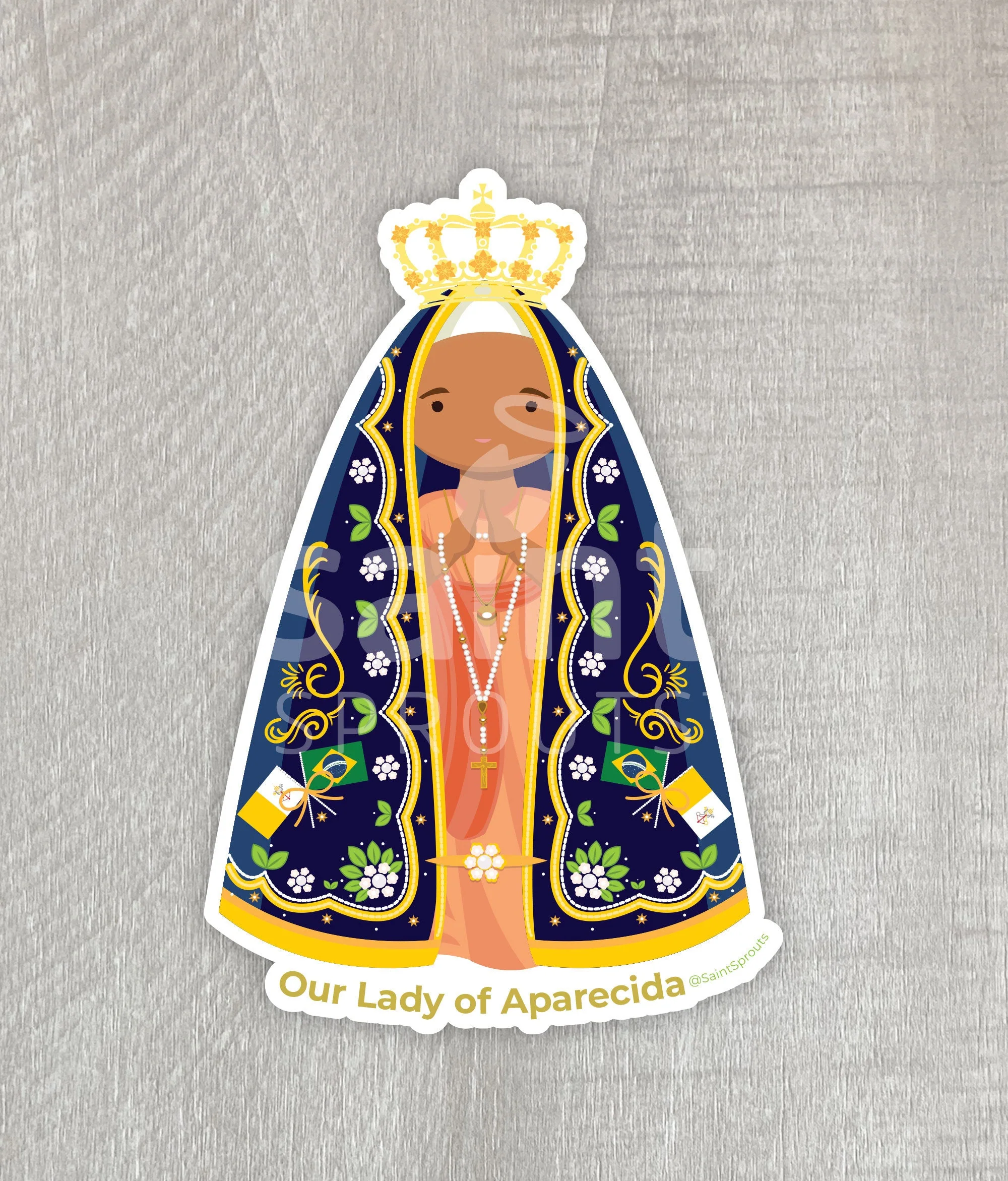 Our Lady of Aparecida Catholic Sticker - Image 4