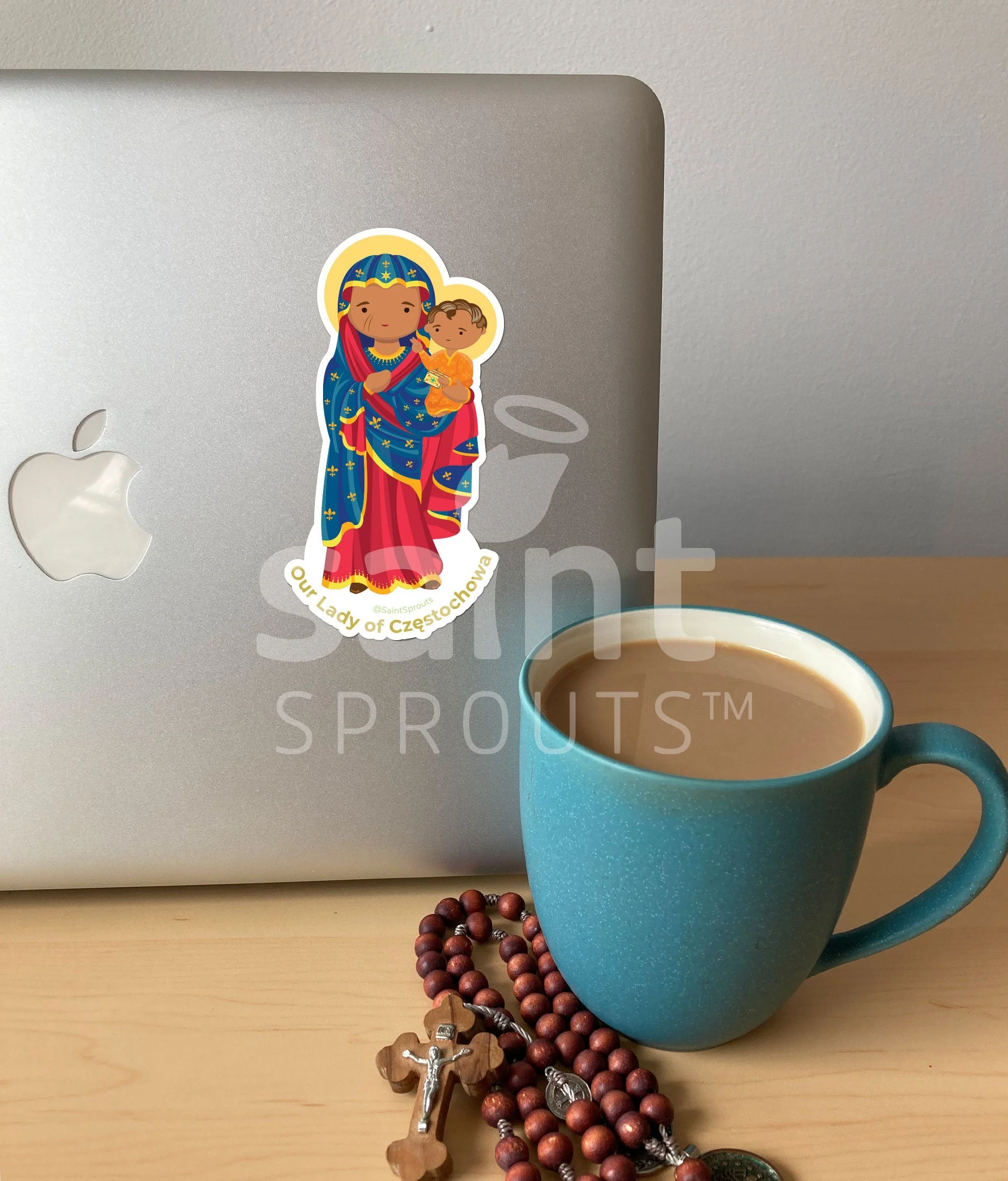 Our Lady of Czestochowa Sticker / Black Madonna Sticker - Image 2