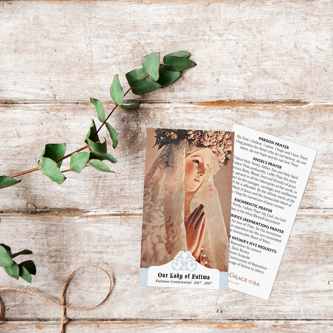 Our Lady of Fatima - Fatima Centennial (1917-2017) Holy Card - Image 2