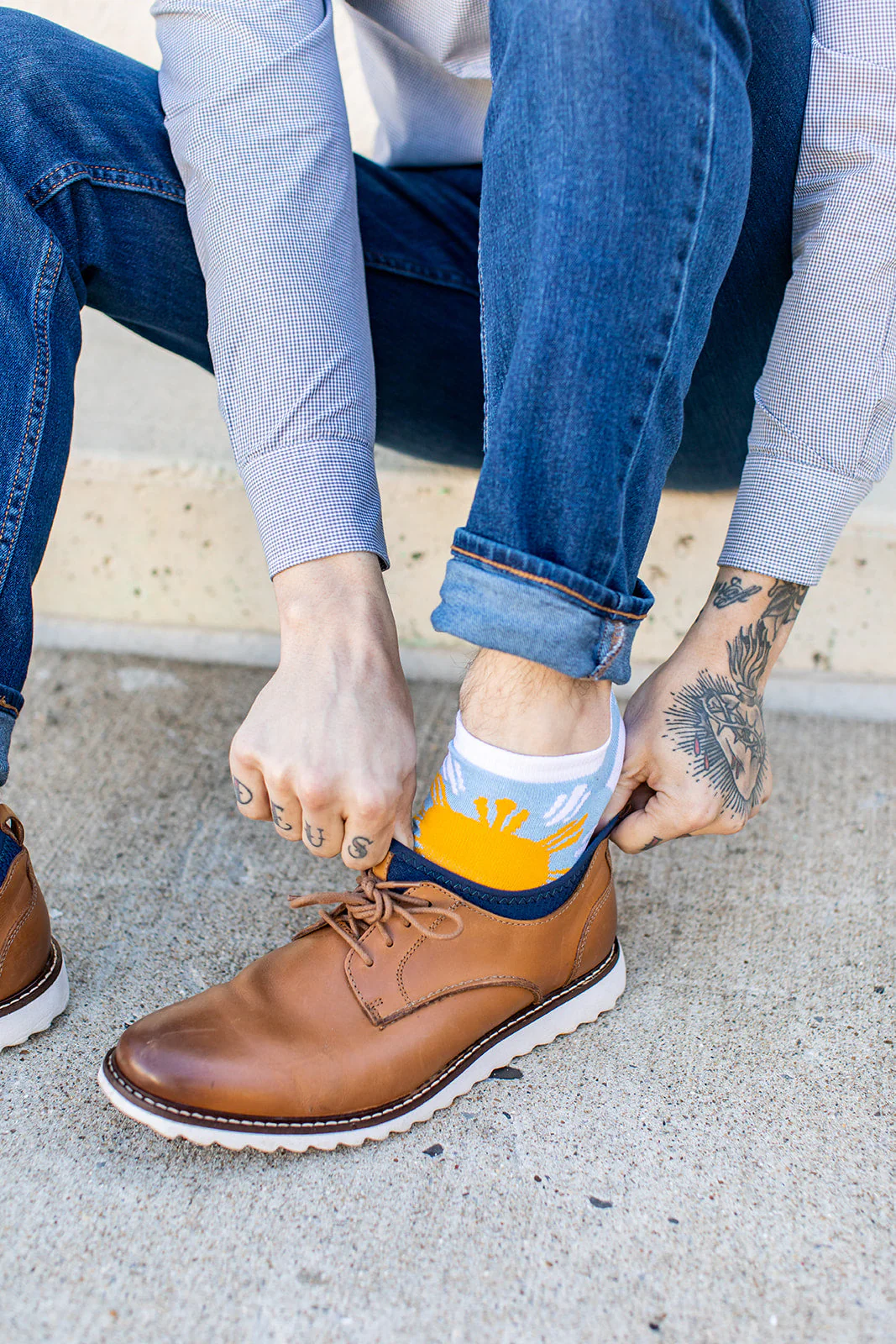 Our Lady of Fatima No Show Socks - Image 3