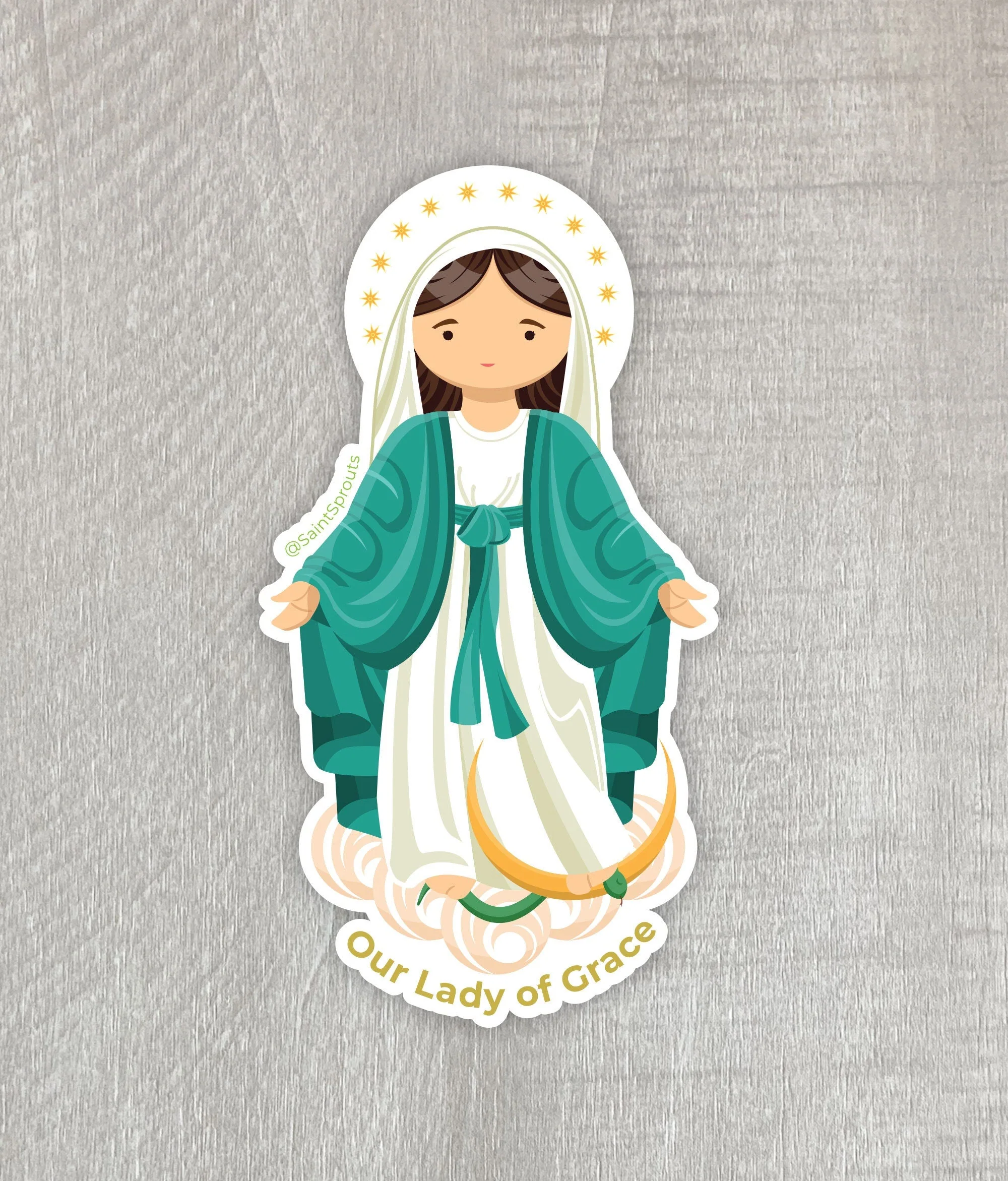 Our Lady of Grace Sticker - Image 4