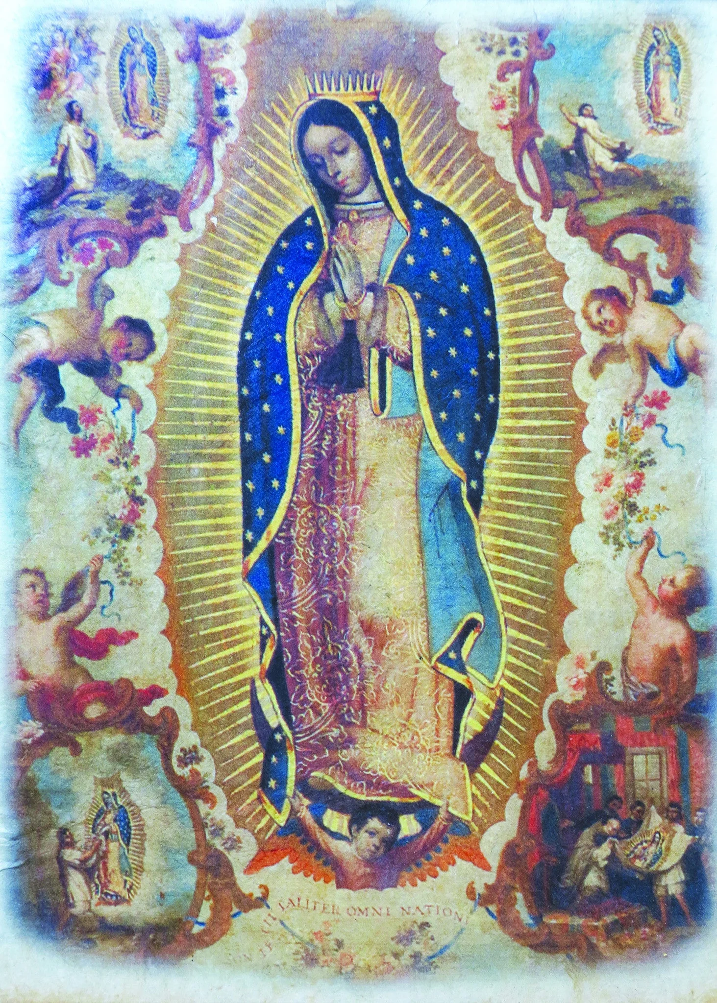 Our Lady of Guadalupe - Blue Print 5X7 - Image 2