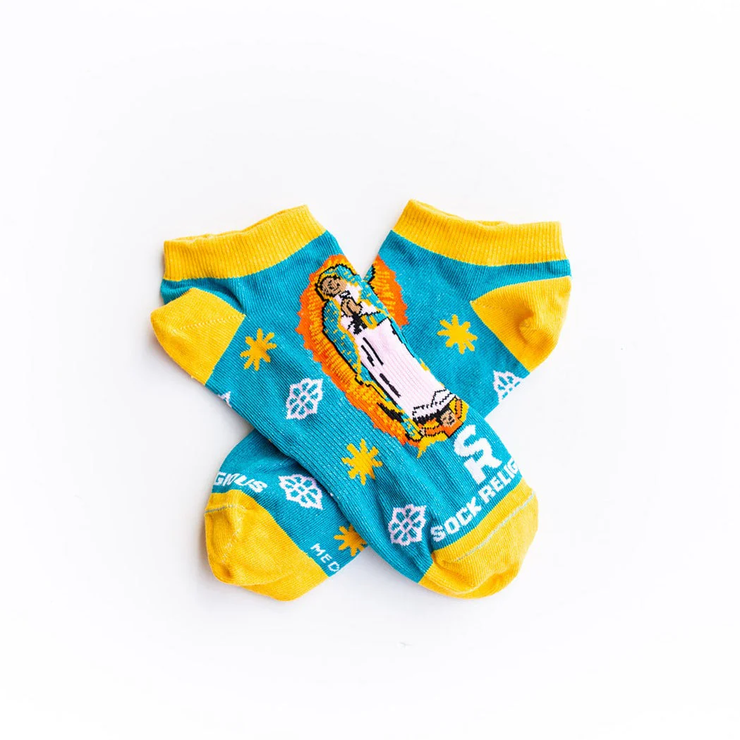 Our Lady of Guadalupe No Show Socks