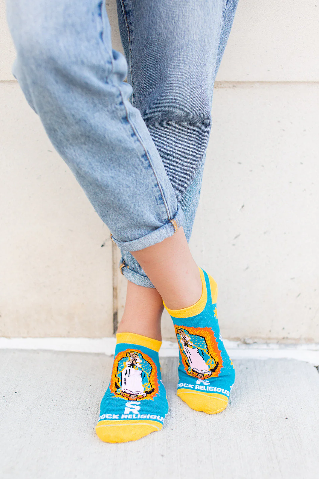 Our Lady of Guadalupe No Show Socks - Image 4