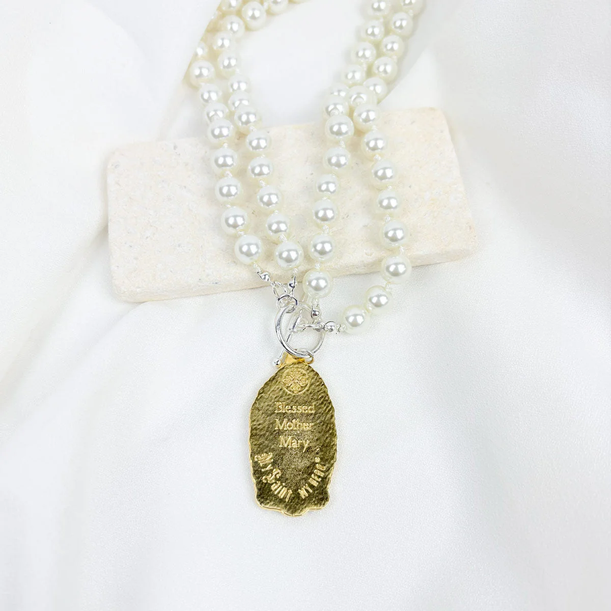 Our Lady of Guadalupe Pearl Necklace - Image 5