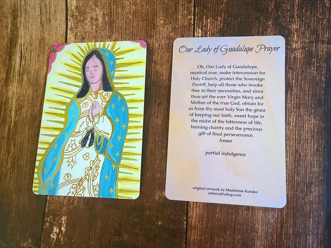Our Lady of Guadalupe Prayer Card - Image 2