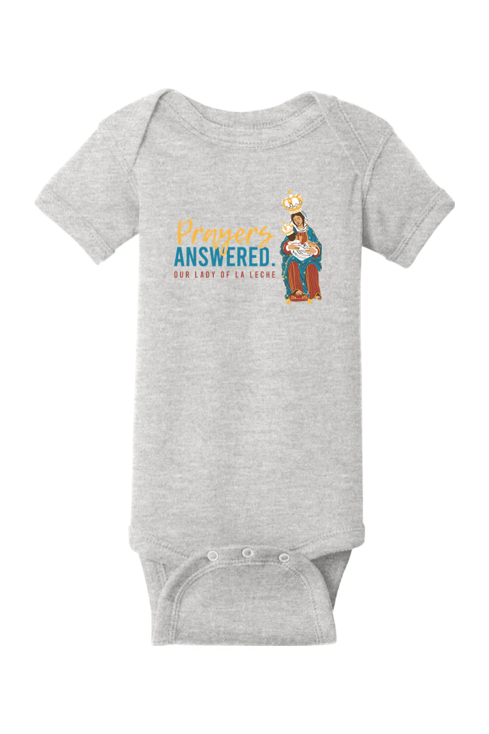 Our Lady of La Leche Onesie - Image 4