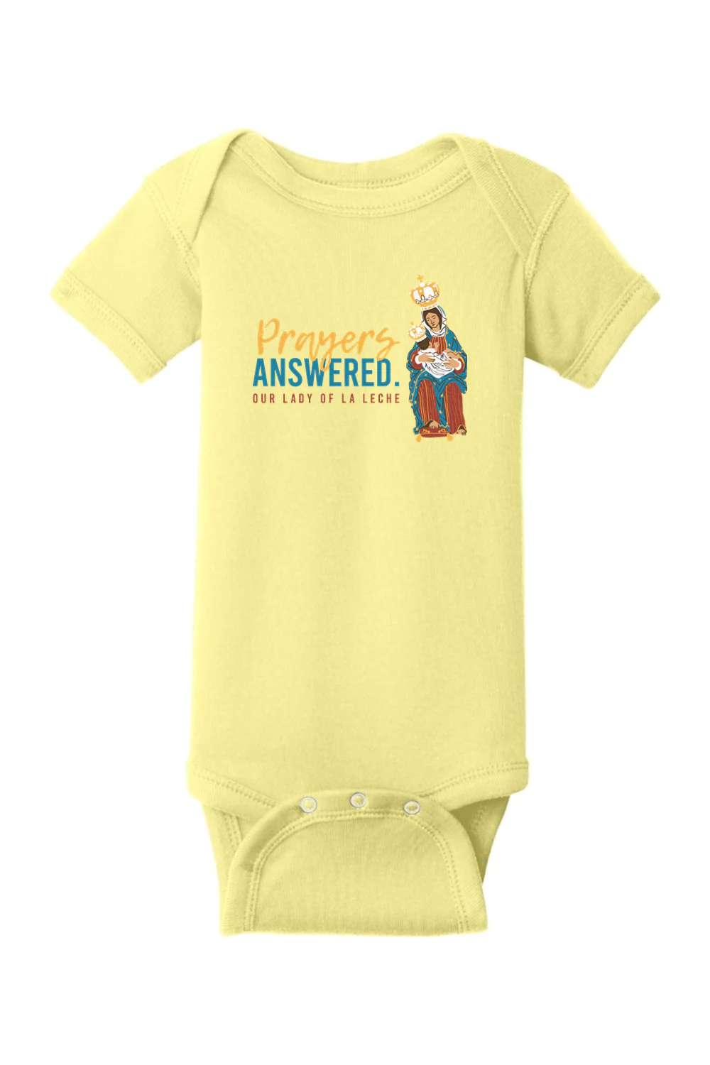 Our Lady of La Leche Onesie - Image 5